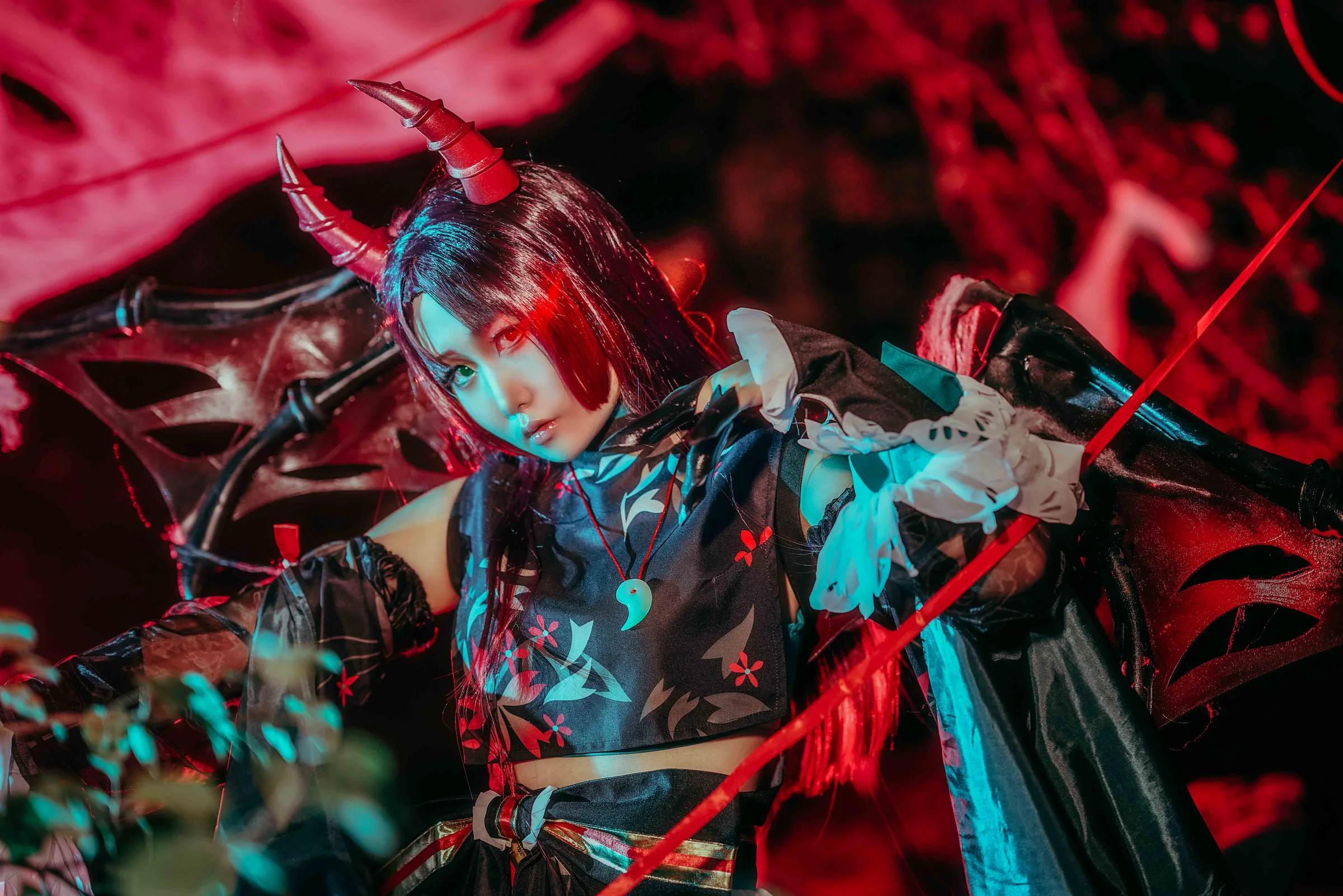 阴阳师吸血姬紫裘碧染COS写真