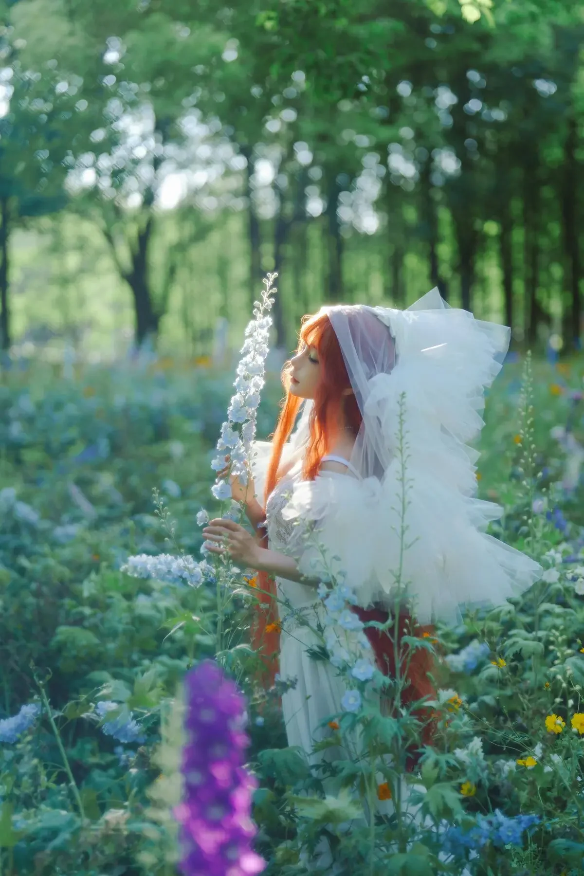 蠢沫沫 – 《花丛婚纱》｜高清图片集