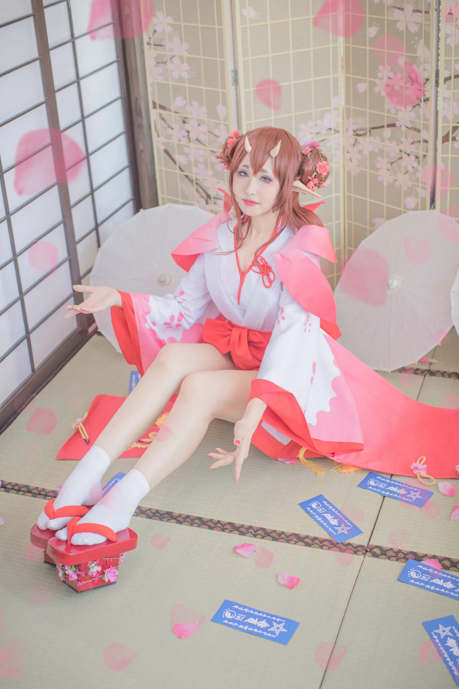 阴阳师手游 桃花妖COS写真