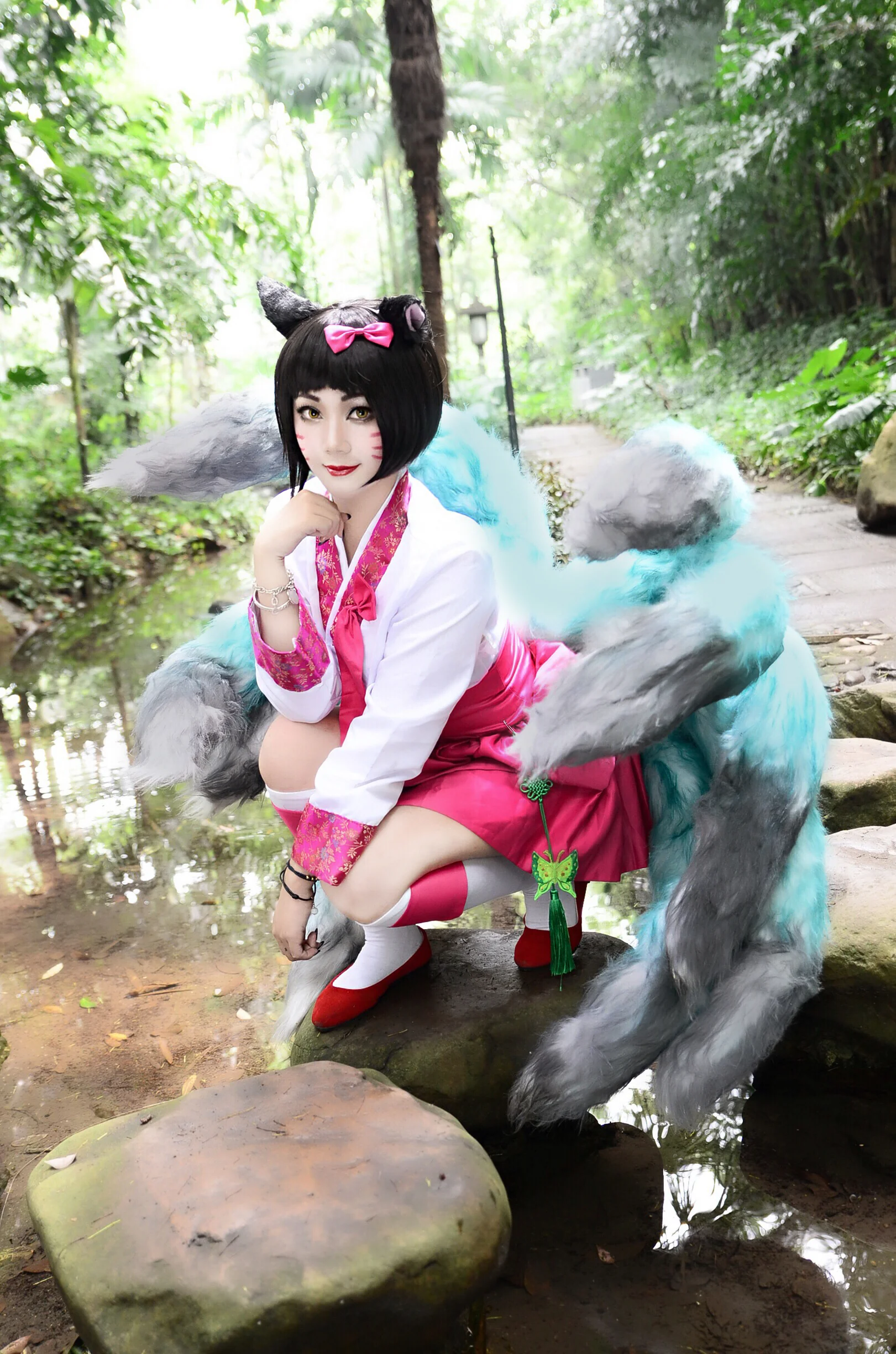 英雄联盟高丽风情阿狸COS写真