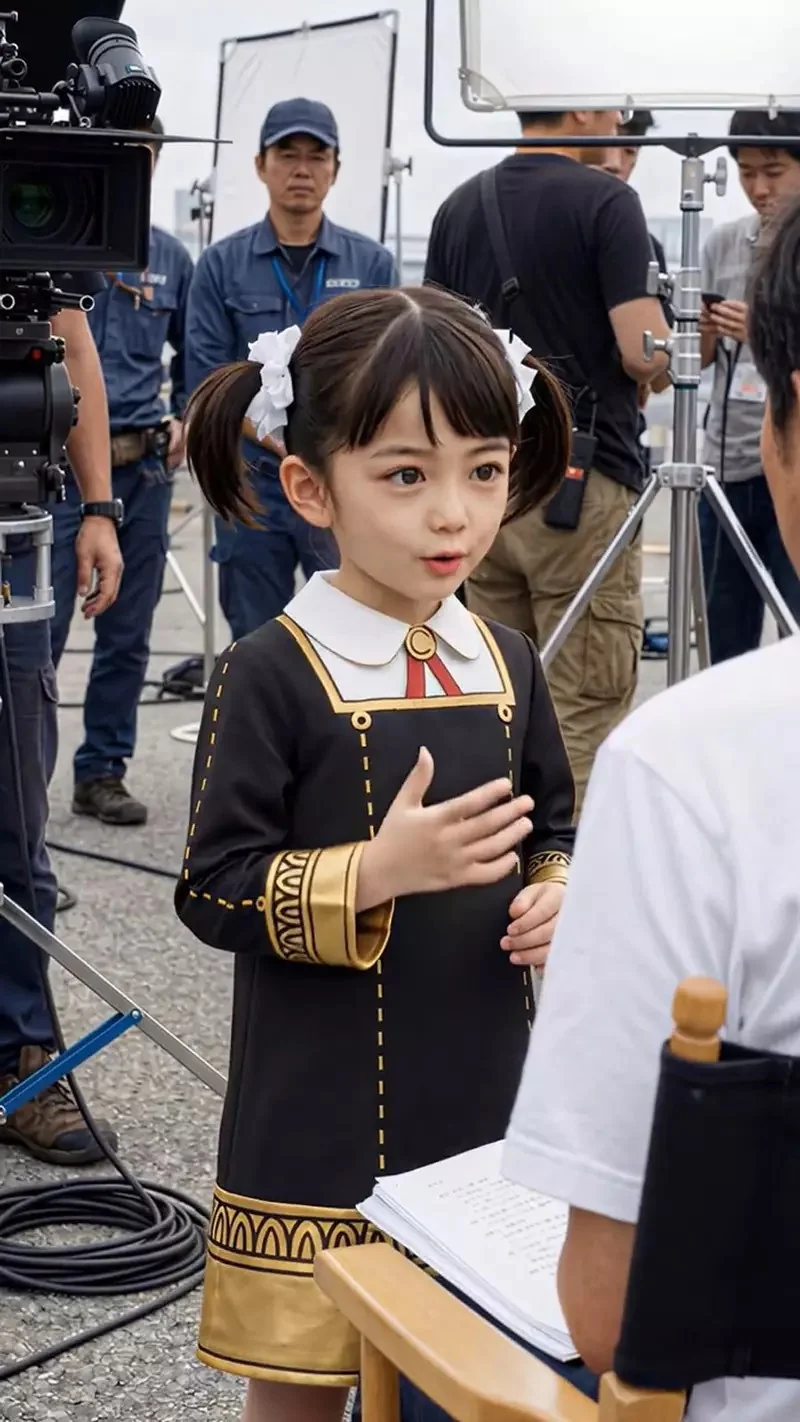 AI生成的《間諜家家酒》真人版拍攝現場，這裡的安妮亞真的是太可愛啦｜高清图片集