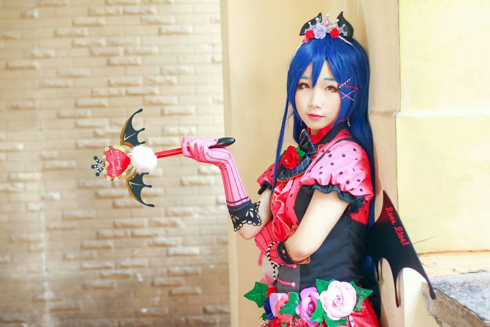Love Live !园田海未COS写真，小恶魔要来偷走你的心哟
