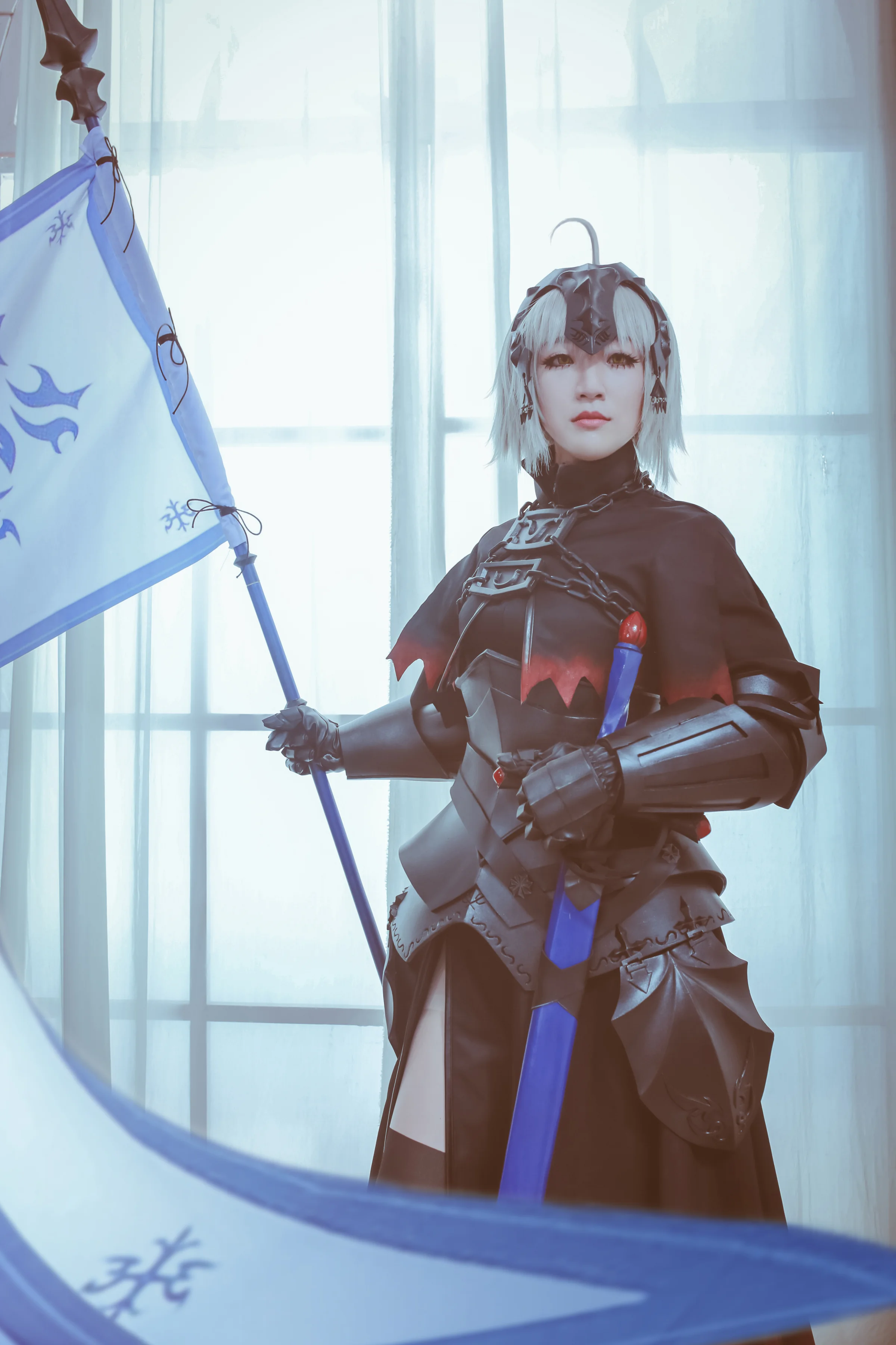 Fate/Grand Orde黑贞德COS写真