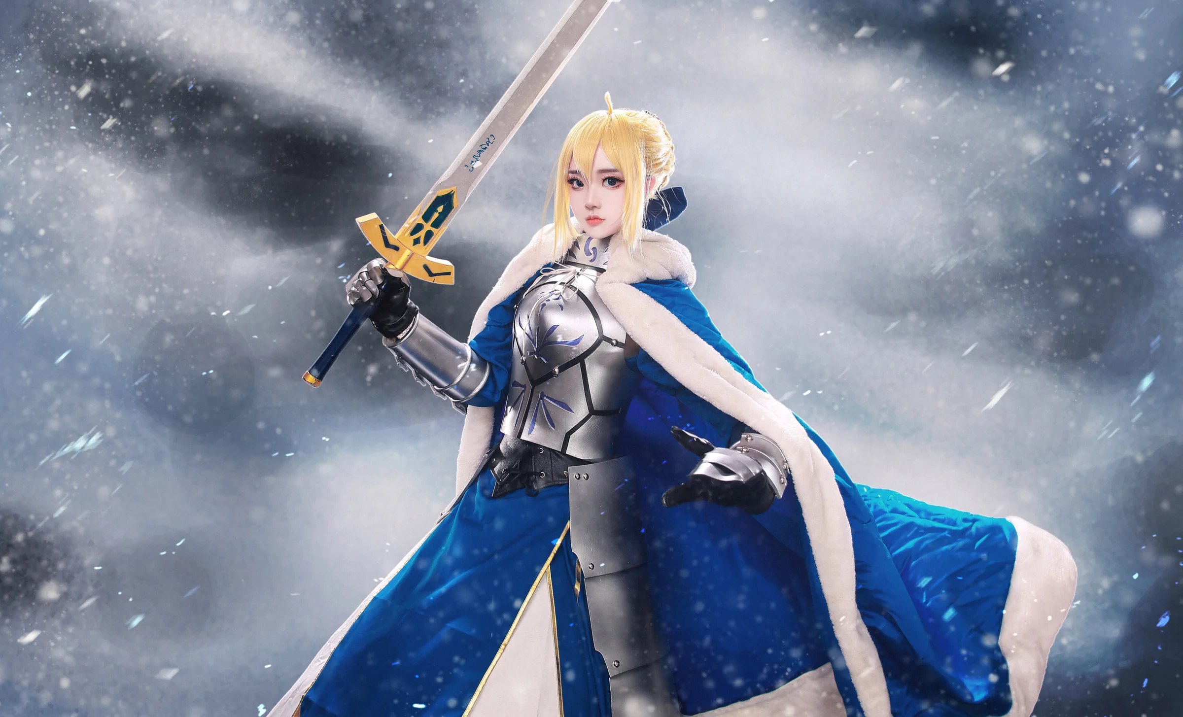 fate 吾王 saber COS写真