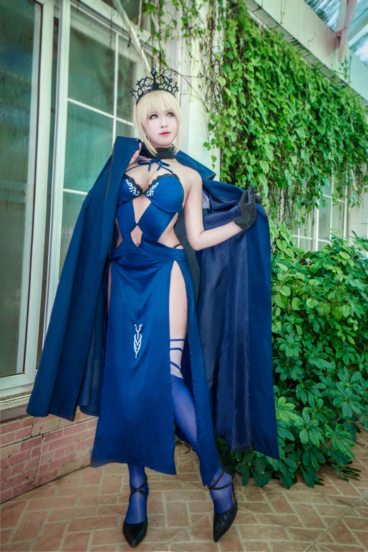 Fate/GrandOrder 黑saber COS写真