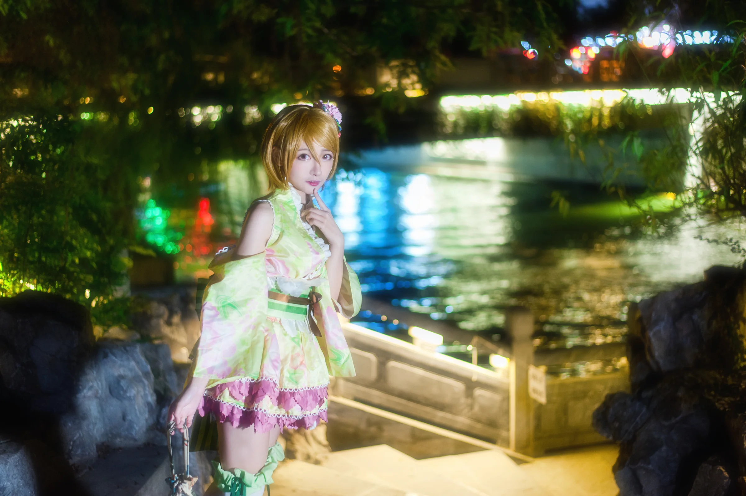 一起来逛庙会吧～小泉花阳浴衣觉醒COS写真