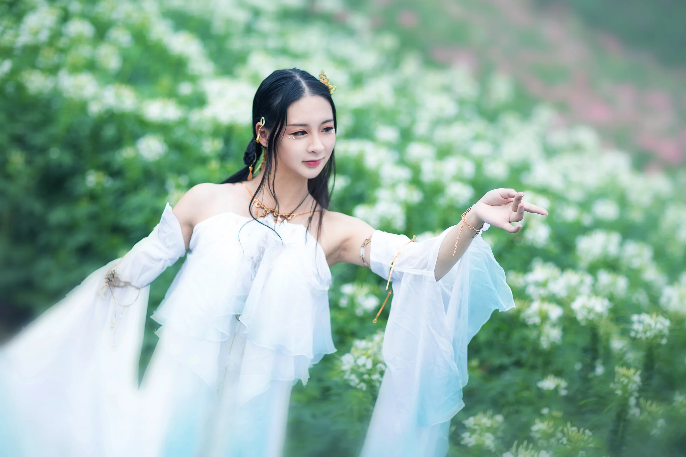 【COS写真正片/瑶音】逆水寒·清露瑶兰