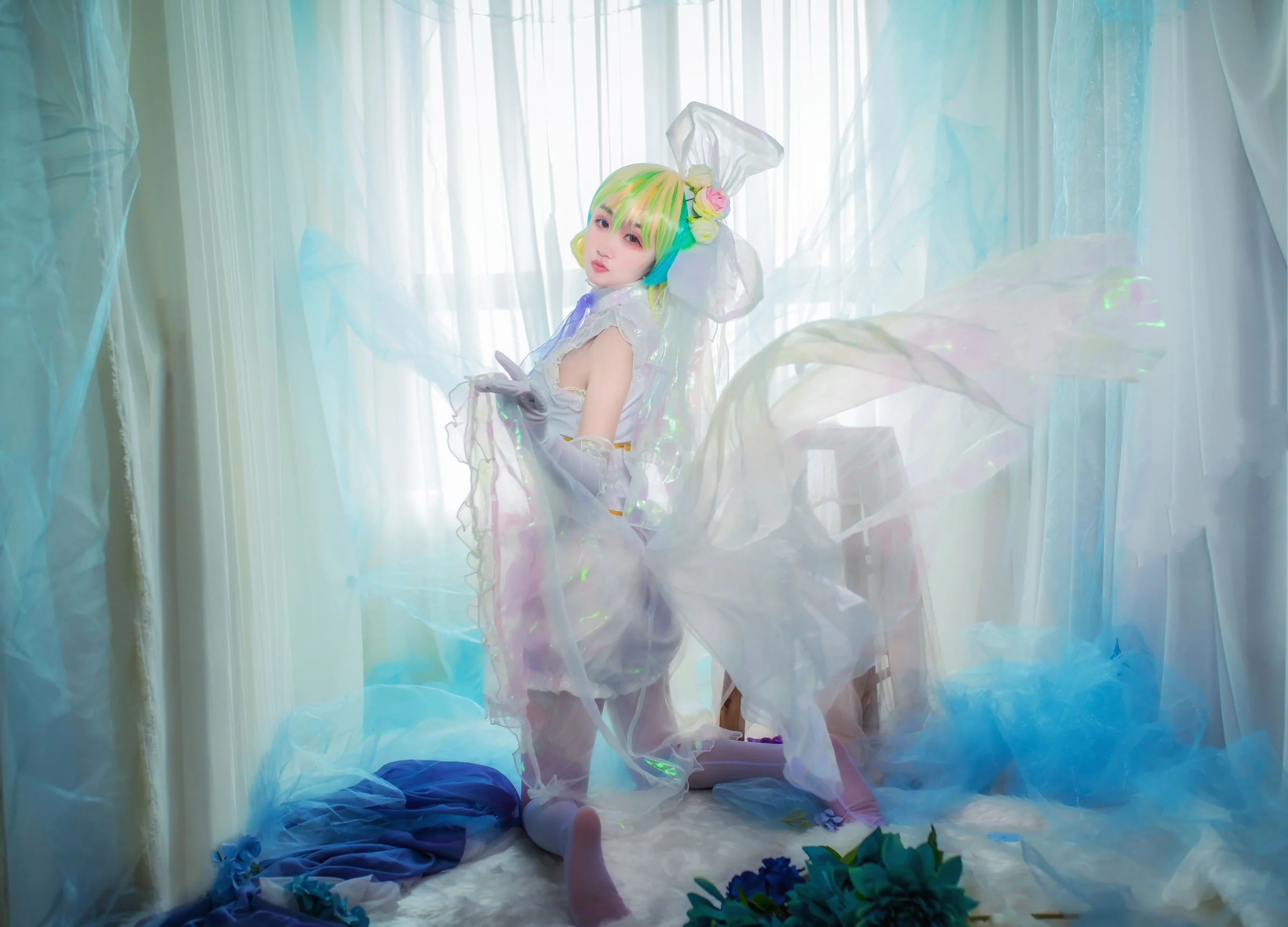宝石之国 钻石婚纱COS写真