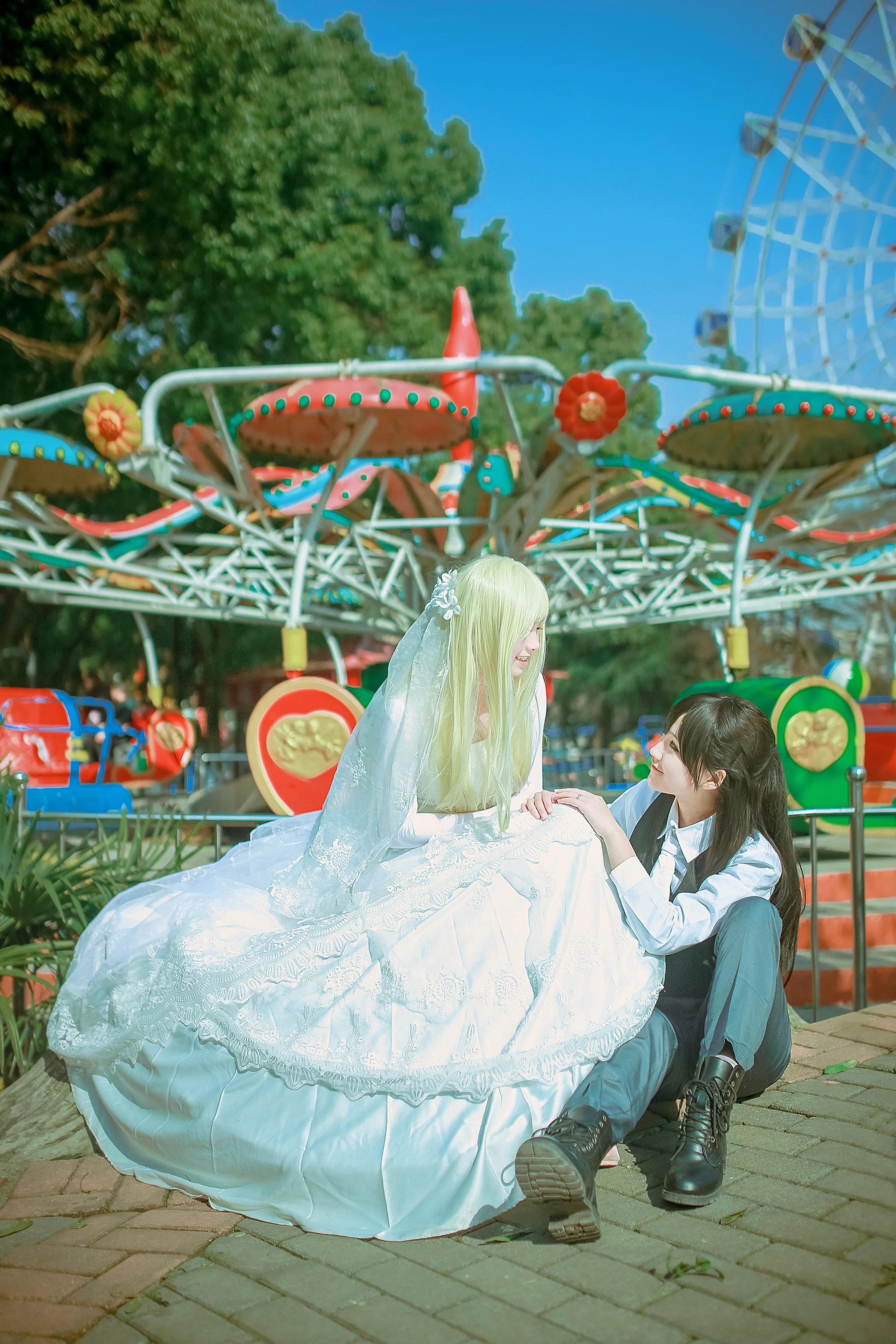 SQ孙璟×秋瞳婚纱COS写真