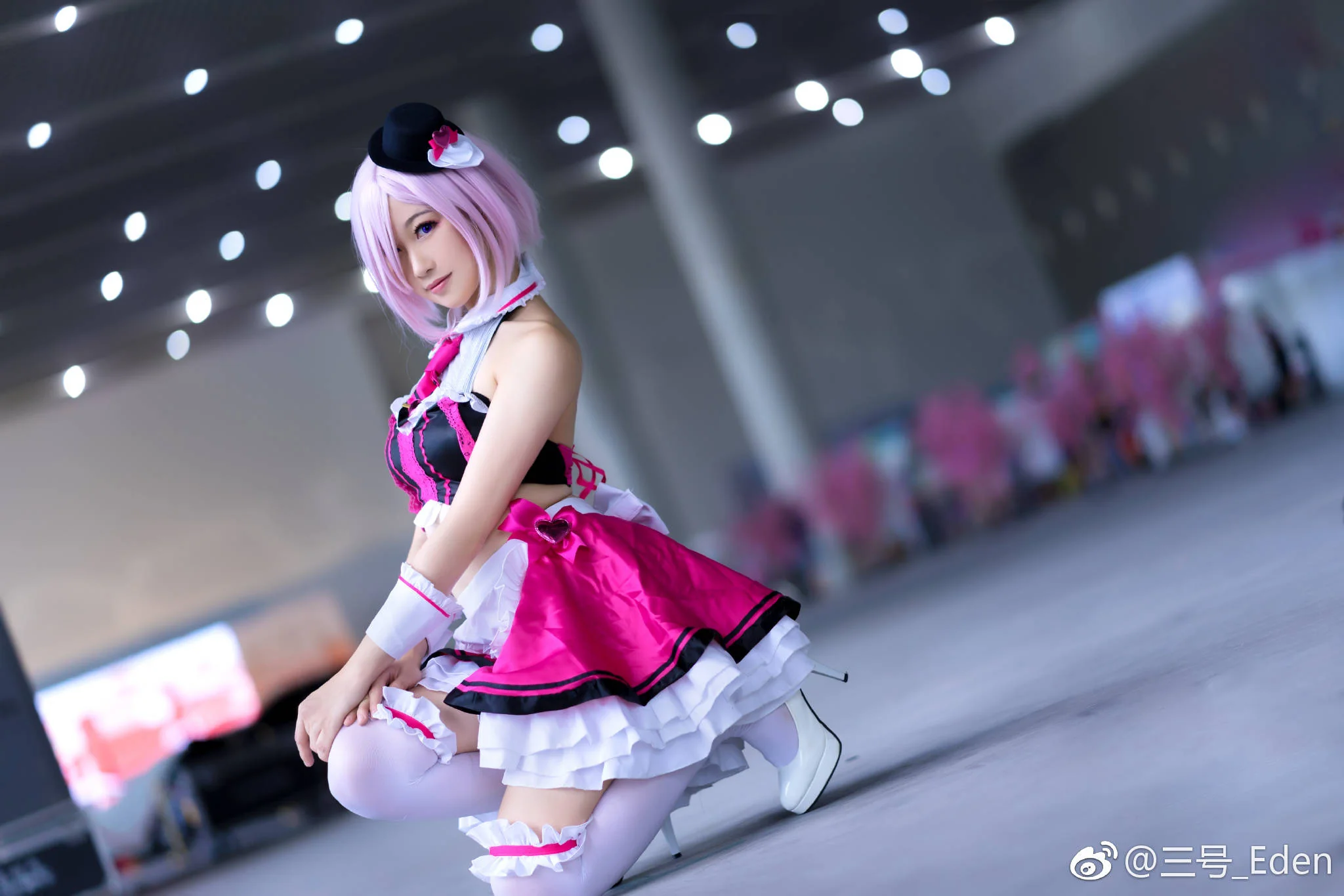 FGO玛修情人节女仆同人COS写真