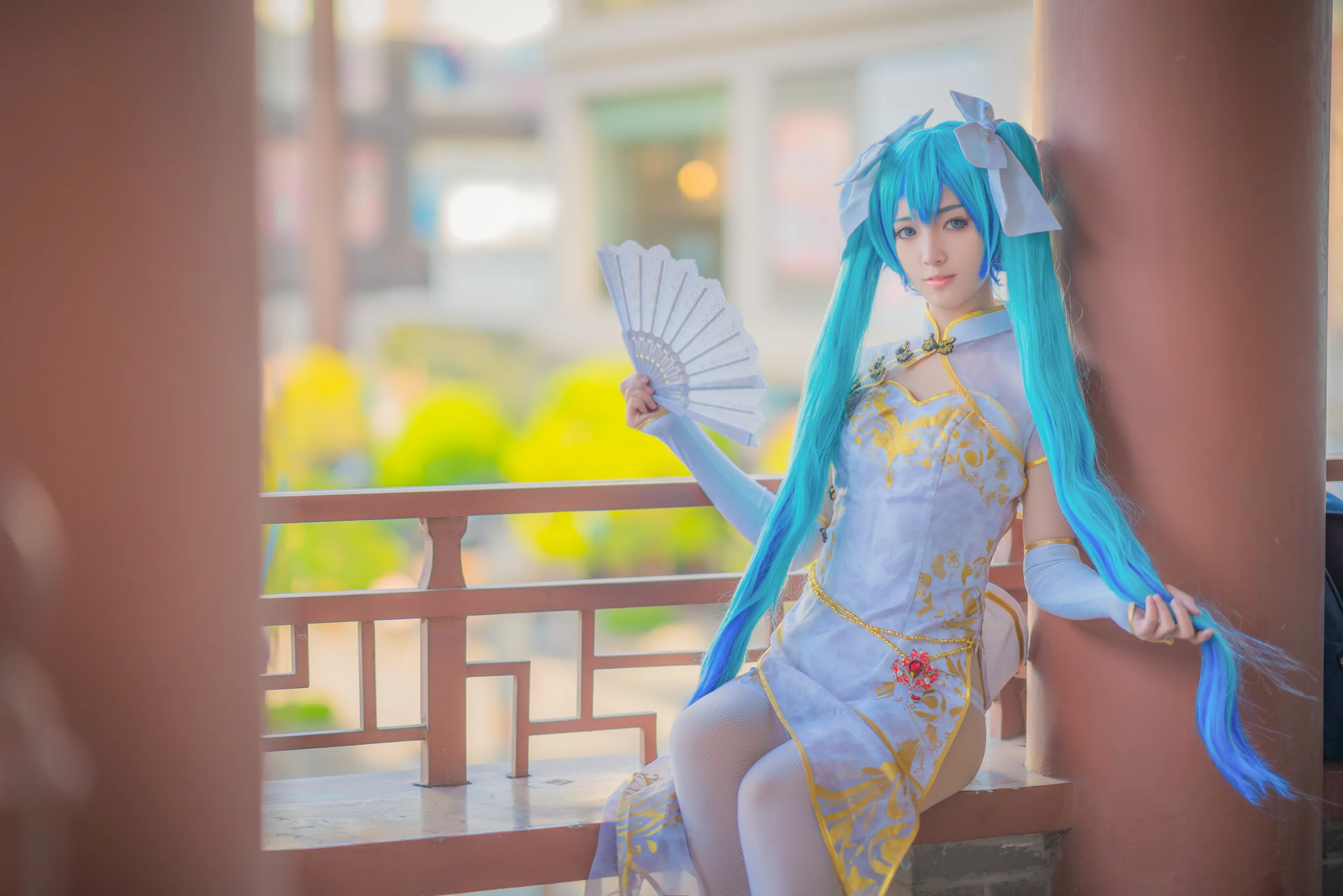 miku金丝雀COS写真