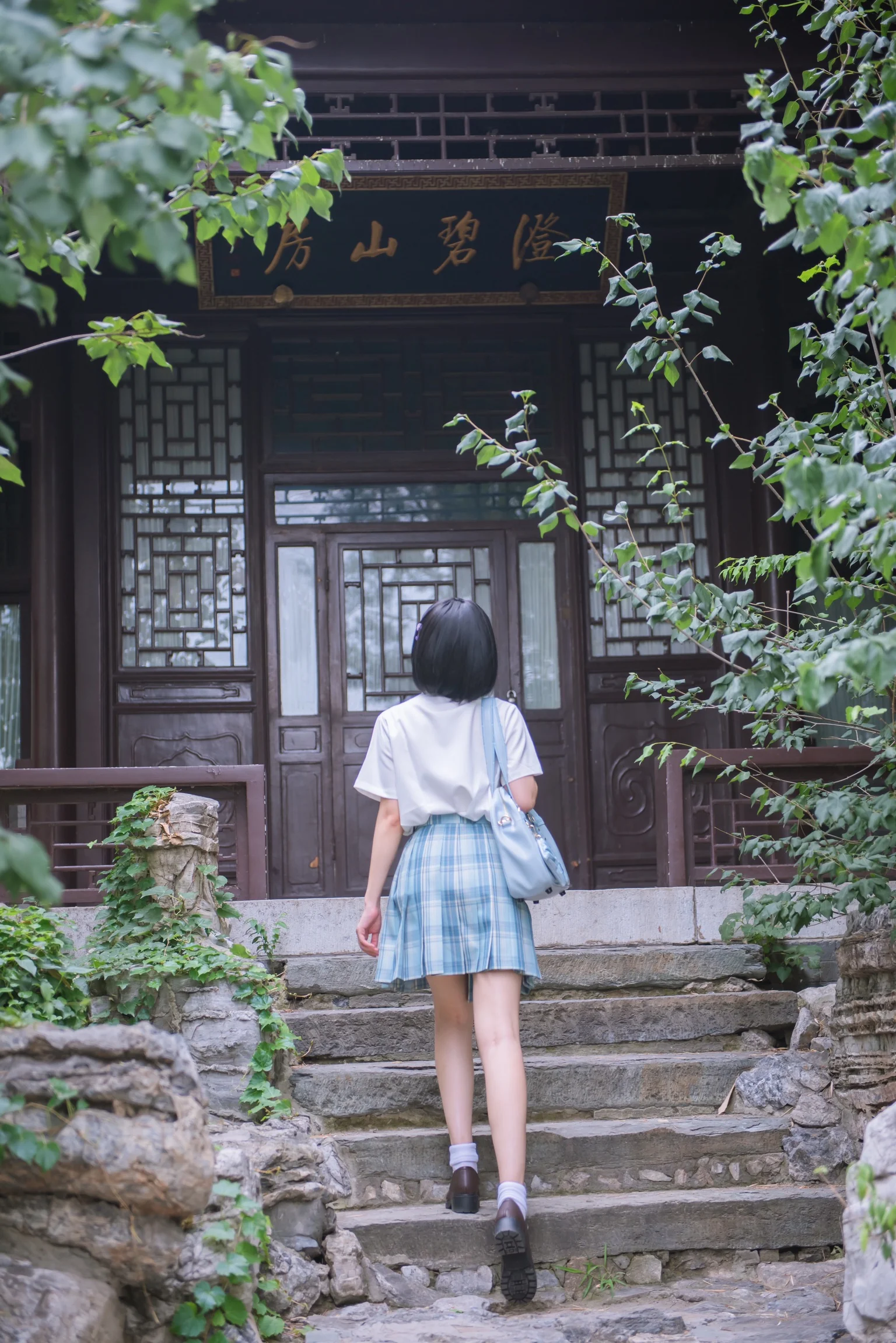 jk日常 穿上格裙，出门看风景啦｜高清图片集