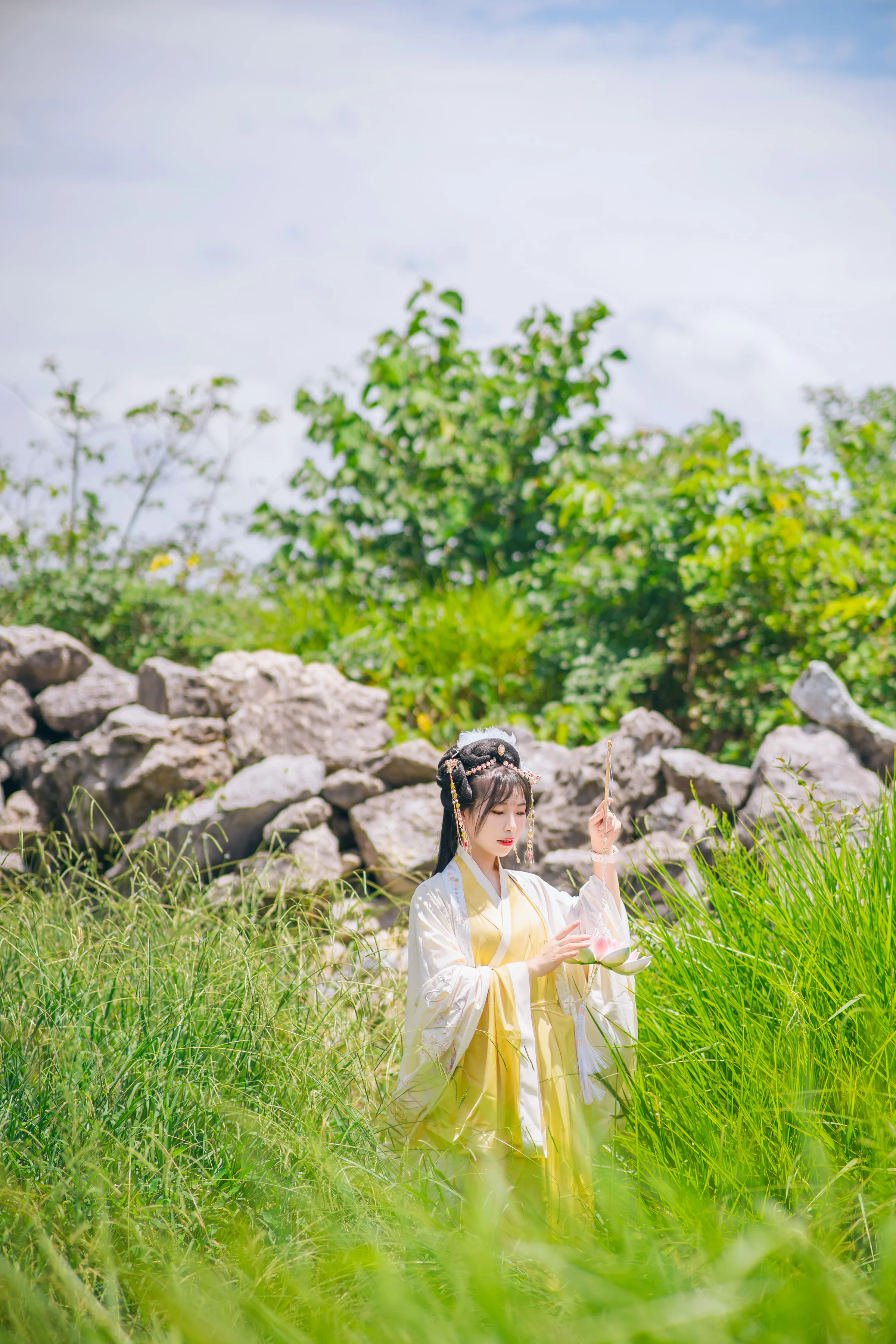 汉服私影，问花花不语，为谁落？｜高清图片集