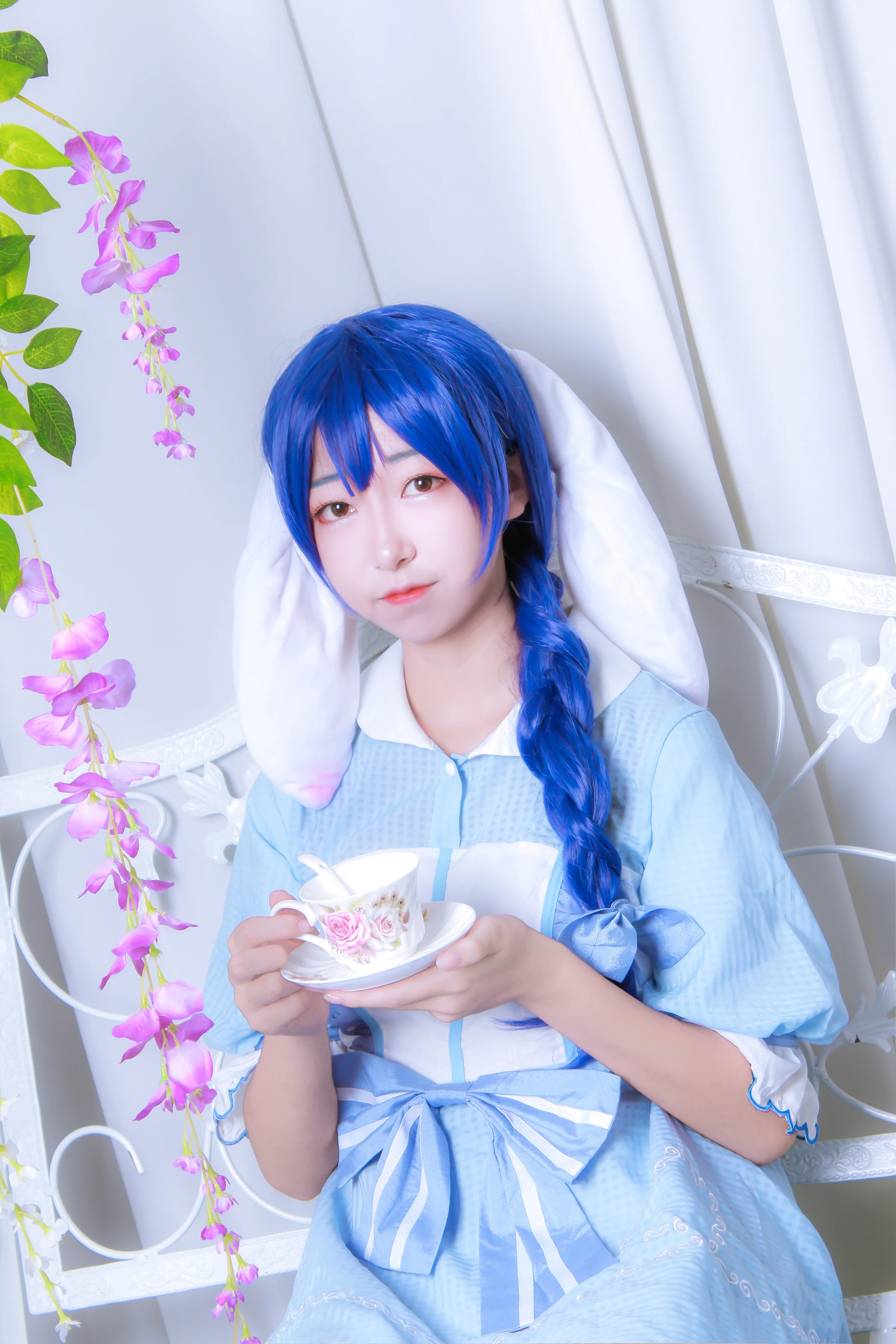 海未三月兔与下午茶 COS写真