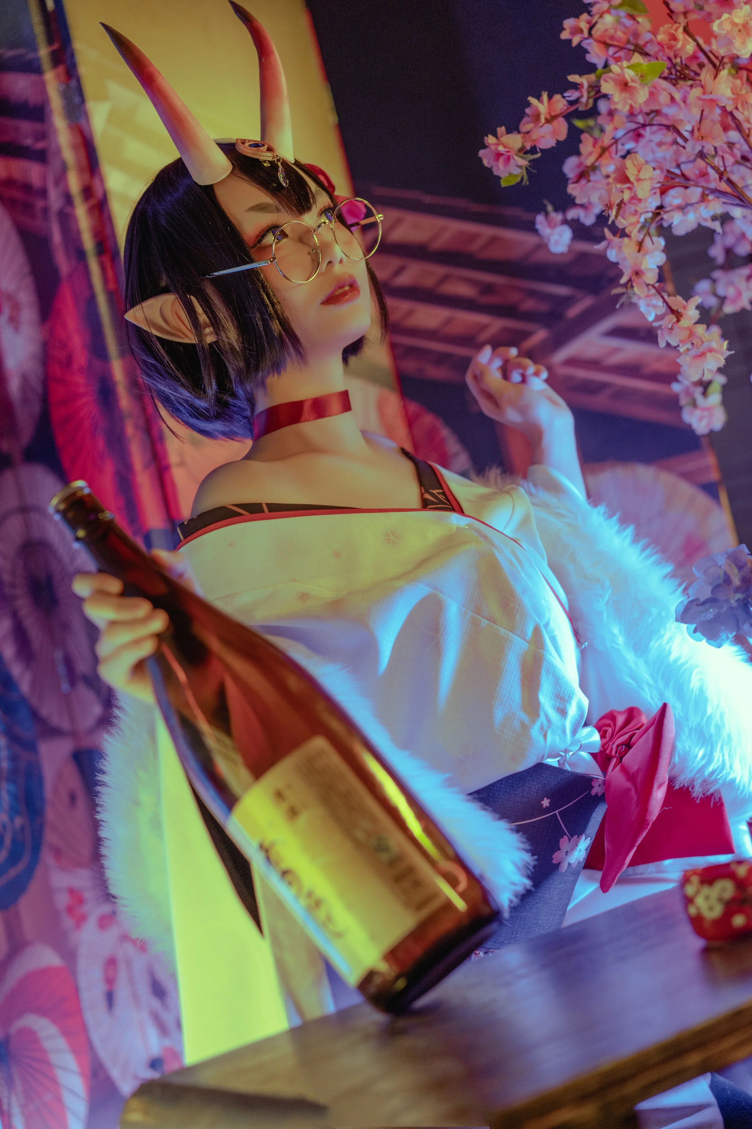 Fgo酒吞童子，冬祭礼装COS写真