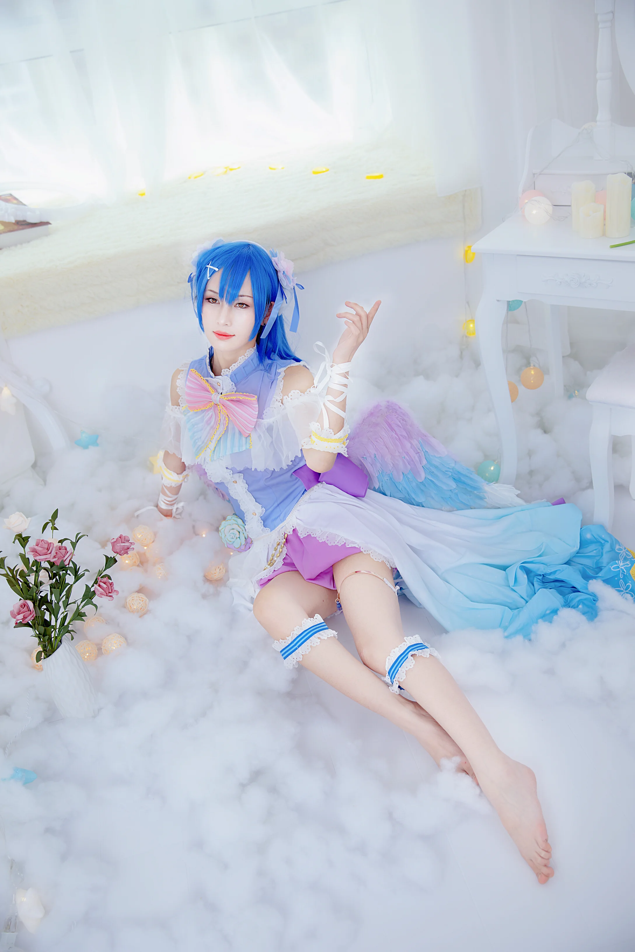 lovelive 田园海未COS写真 白色情人节