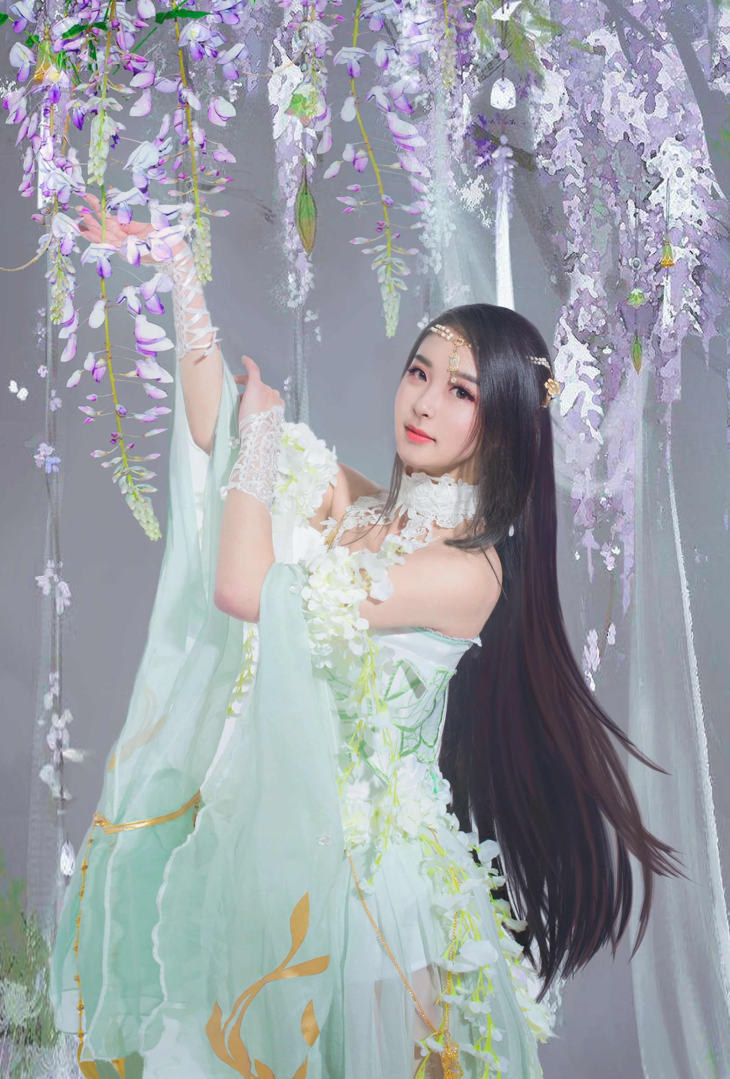 心王·陌上花COS写真陌上人如玉，花开世无双