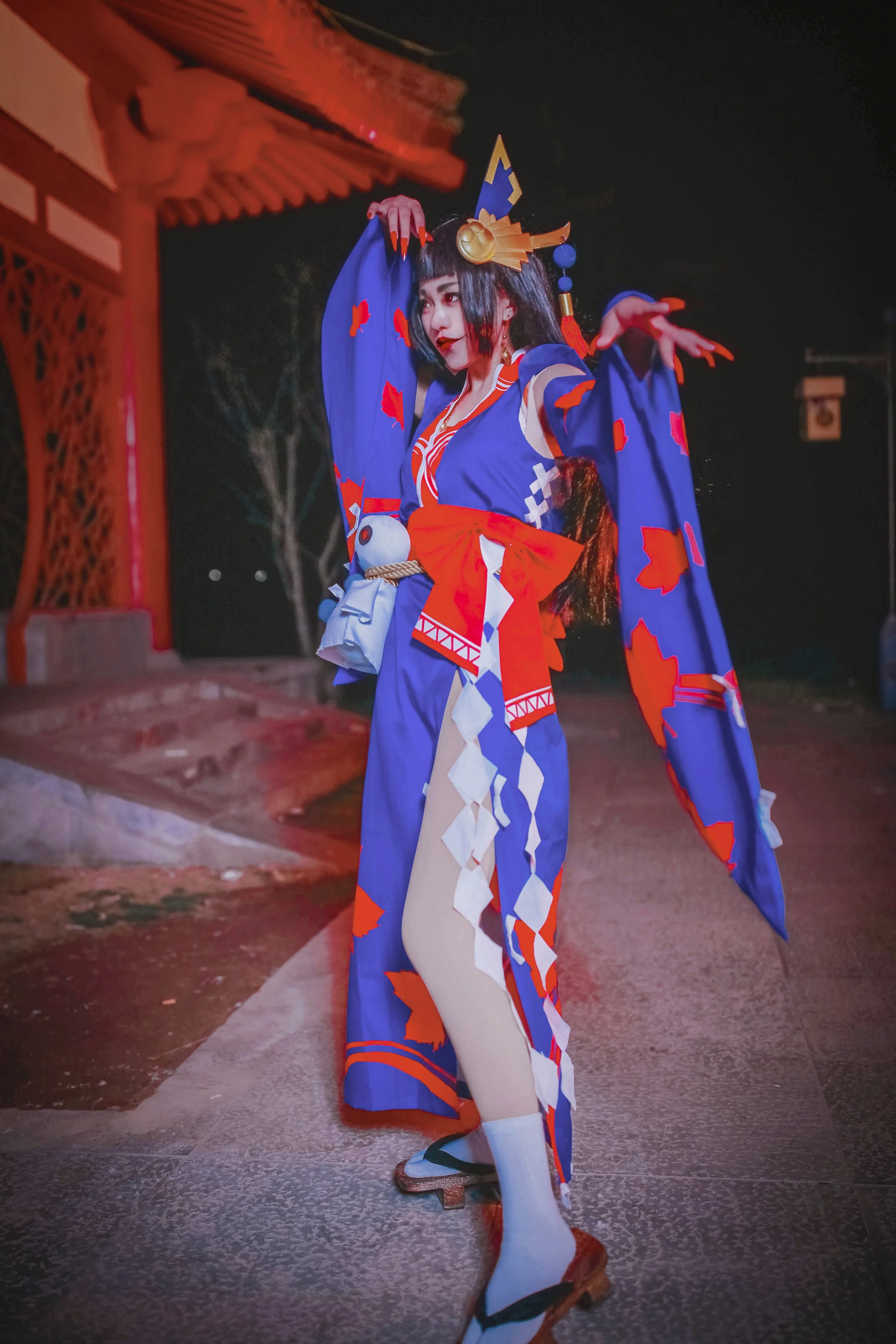 《阴阳师》鬼女红叶COS写真