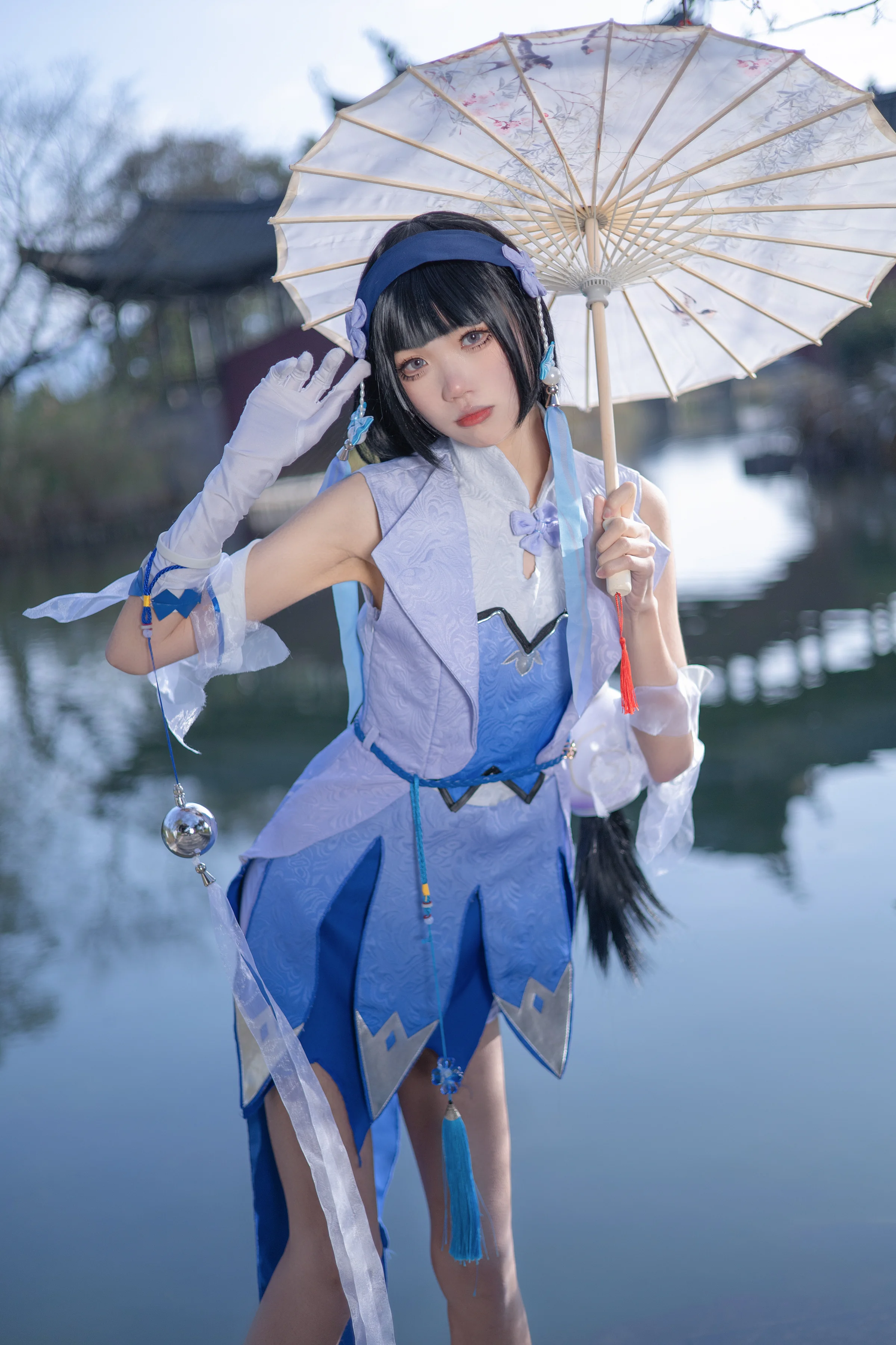 《王者荣耀》西施COS写真，少女怎么会拒绝珍贵的宝藏呢