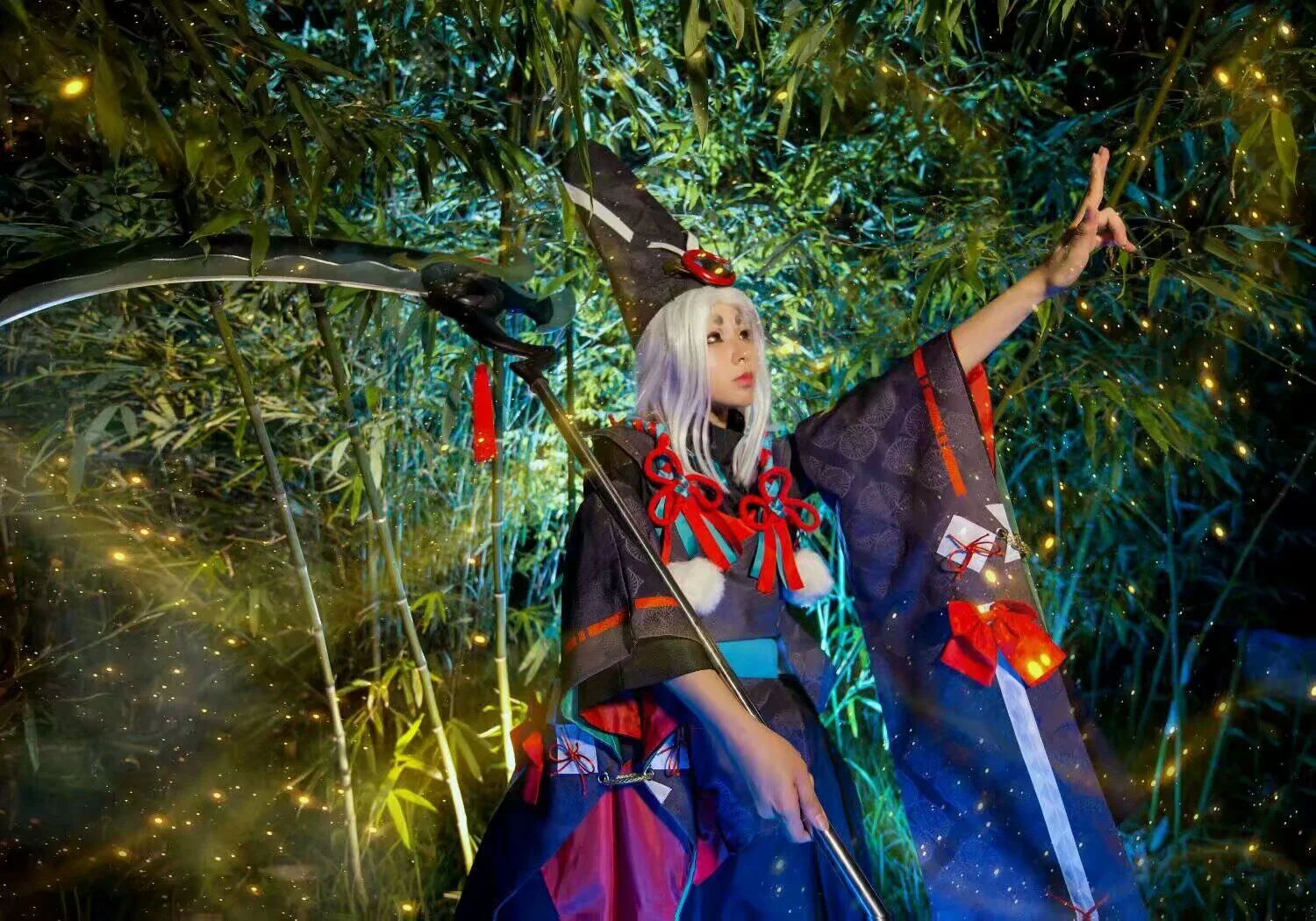 来自阴阳师的召唤 白童子黑童子COS写真
