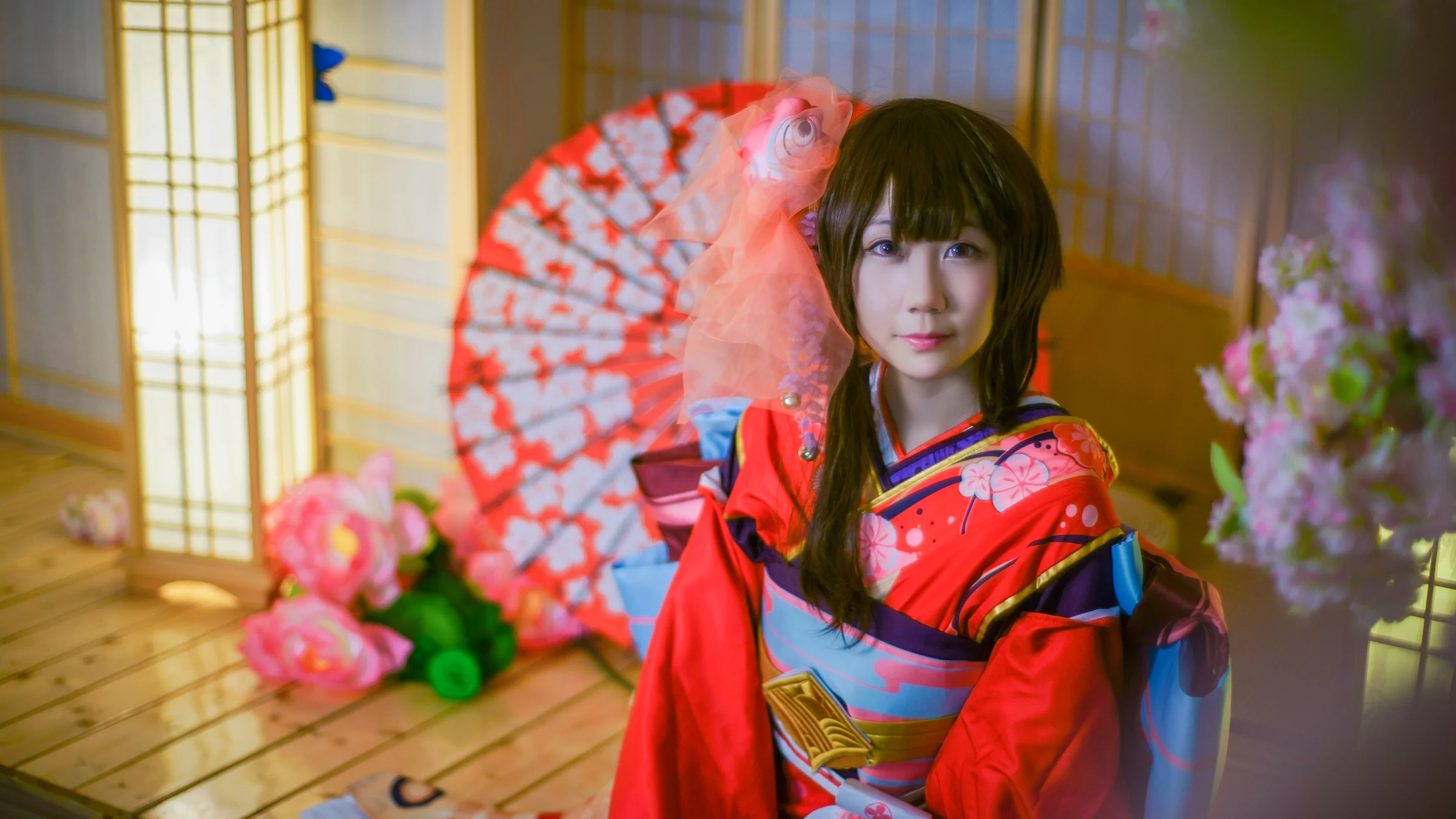 阴阳师神乐COS写真，好多人喜欢这个角色呀