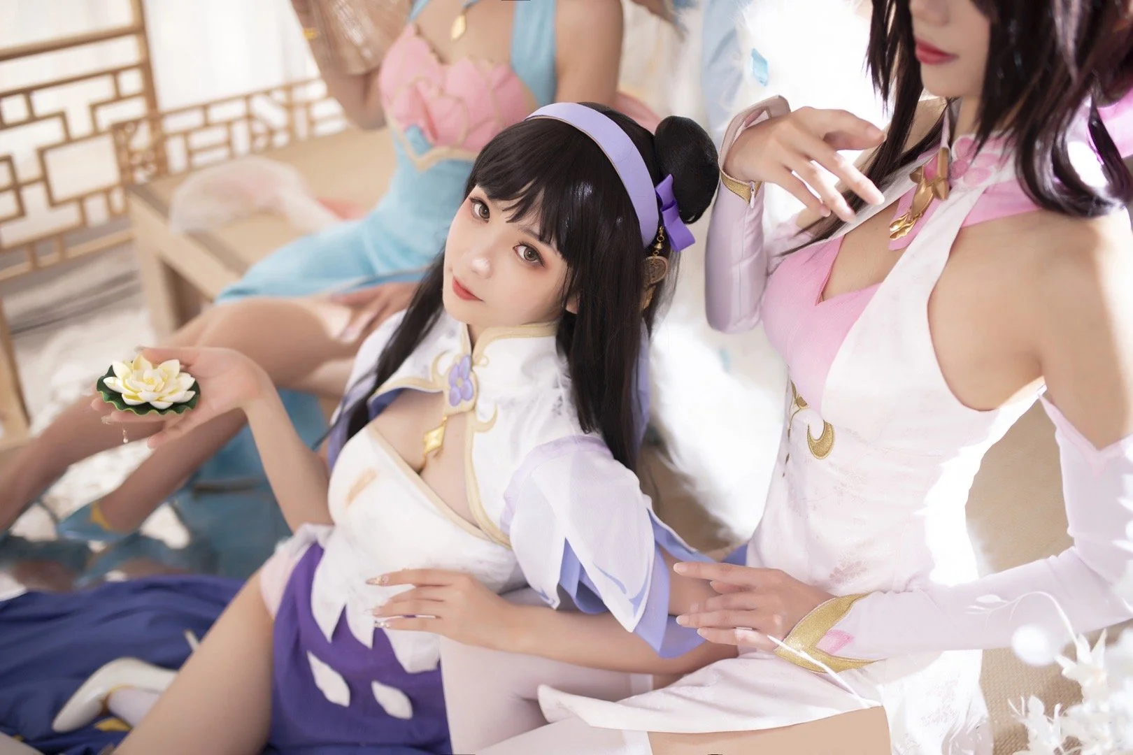 《王者荣耀》四大美女同人旗袍COS写真