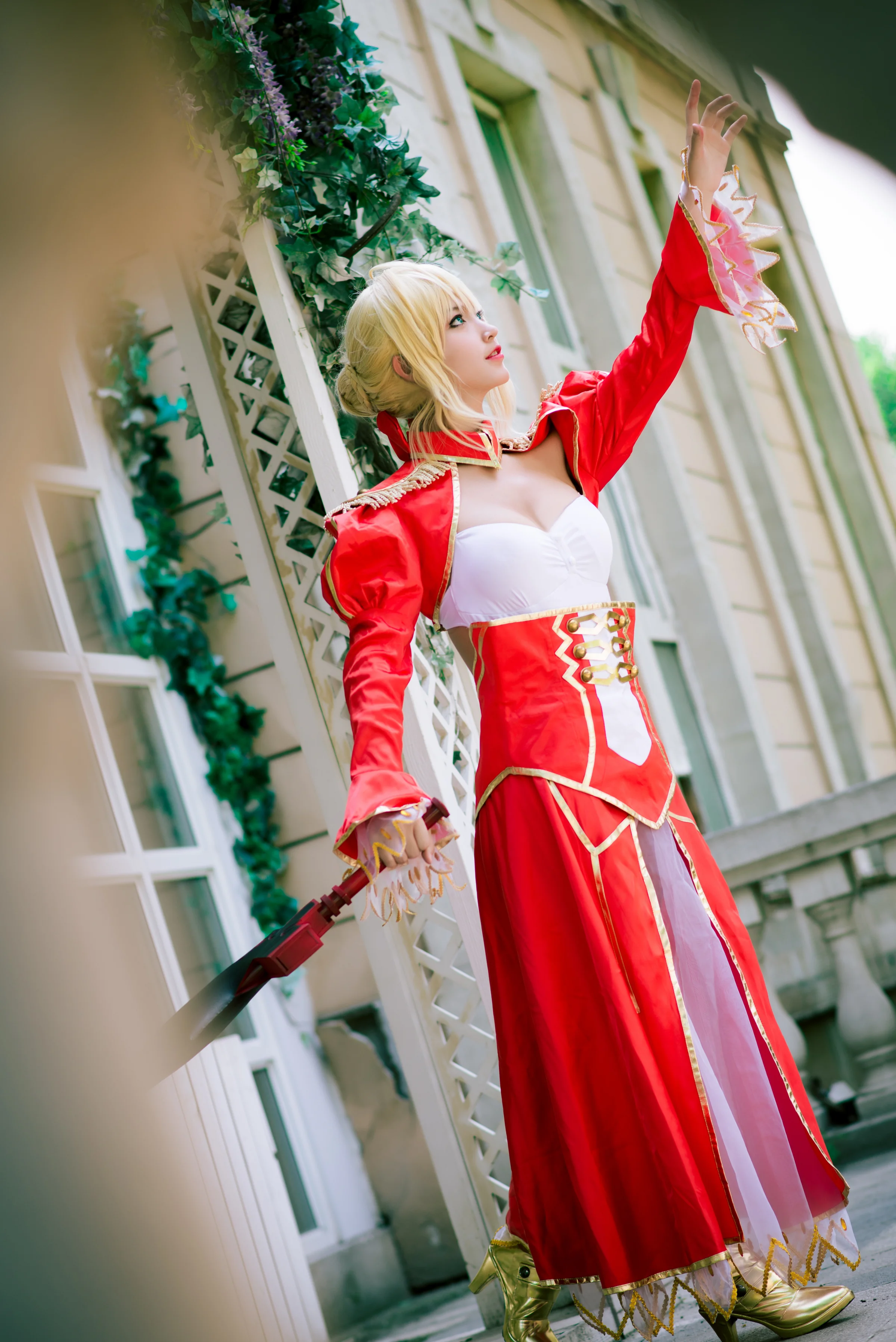 FGO 尼禄红战COS写真