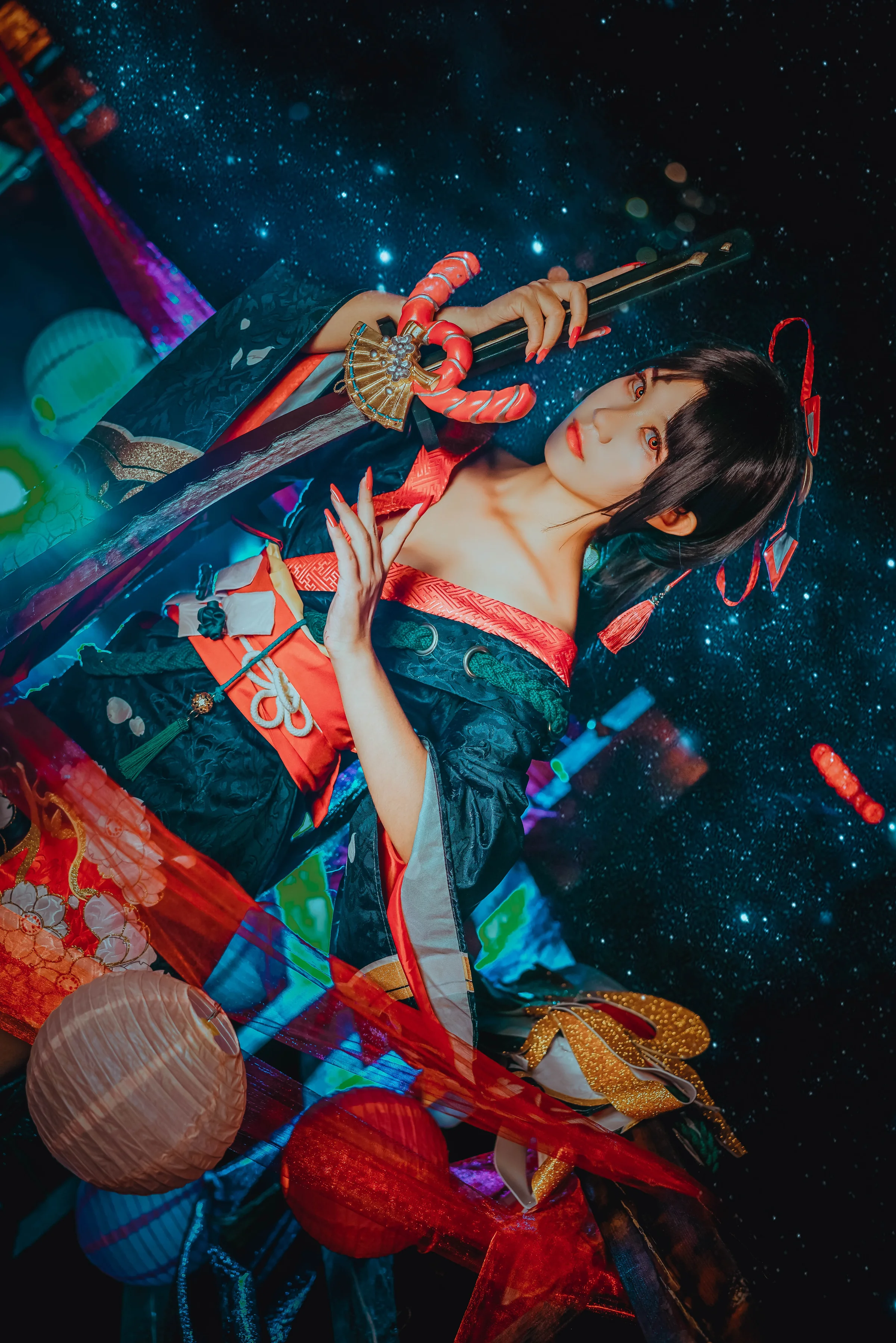 阴阳师樱雨刀舞妖刀姬COS写真