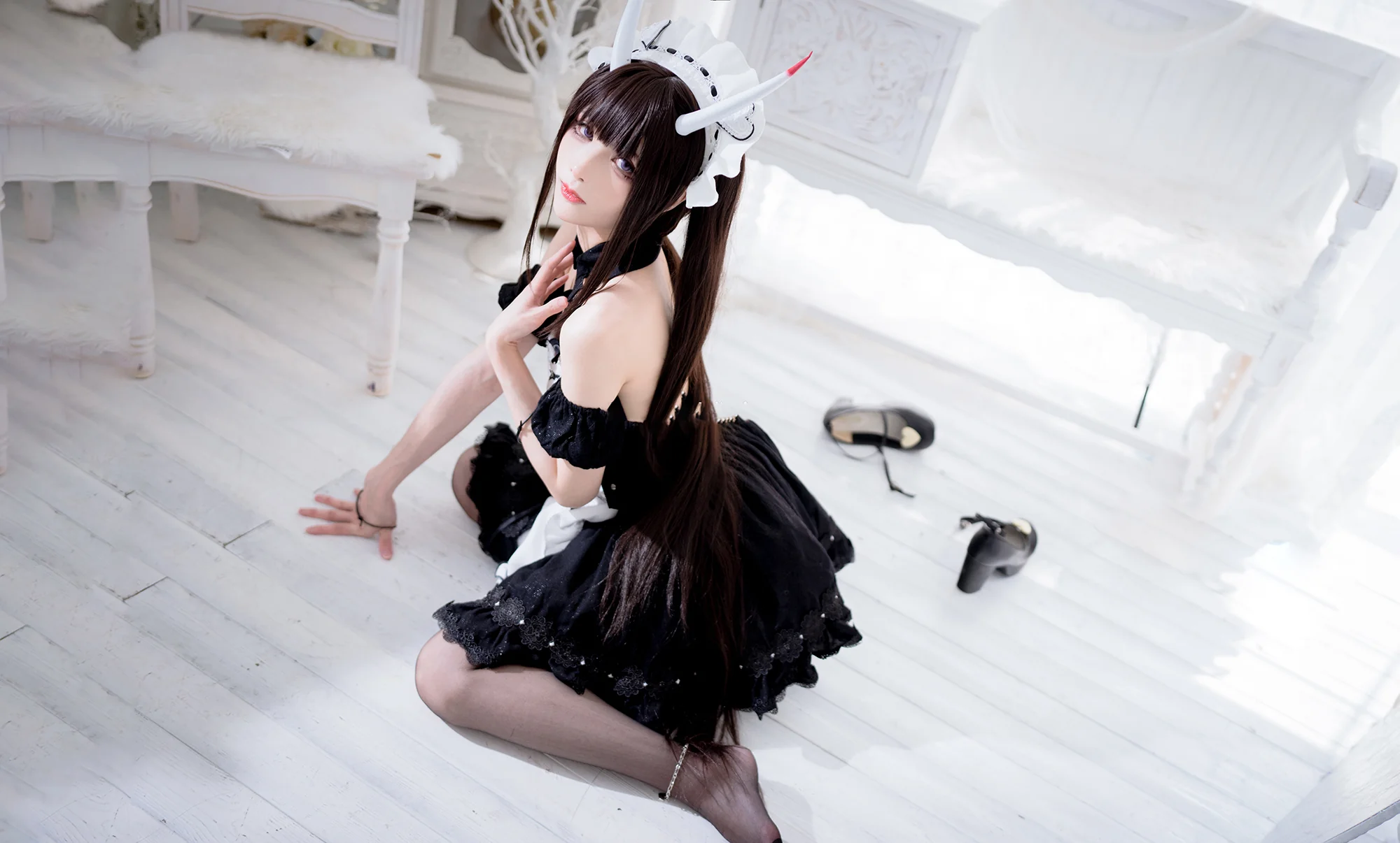 《碧蓝航线》能代女仆COS写真