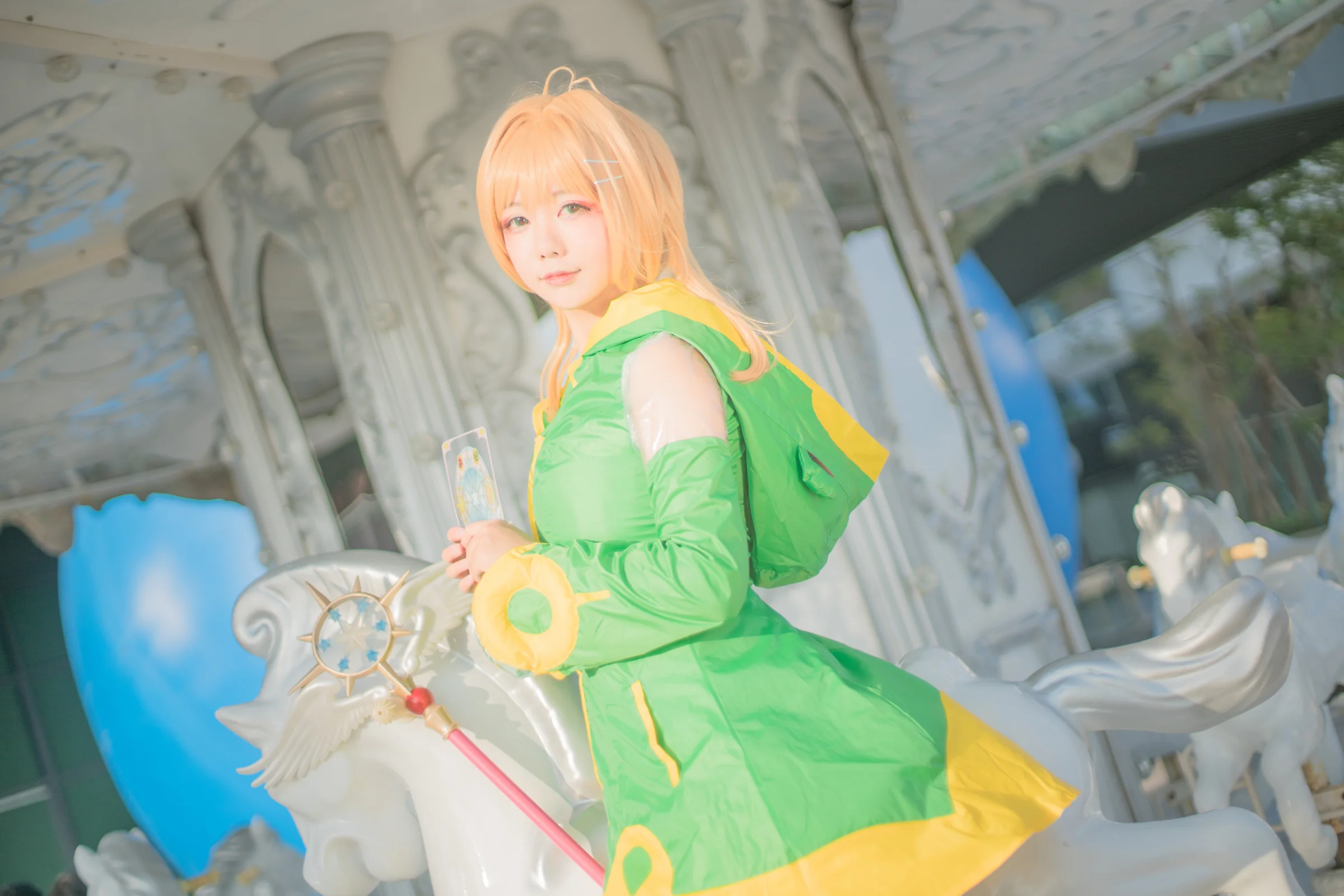小樱青蛙战斗服COS写真