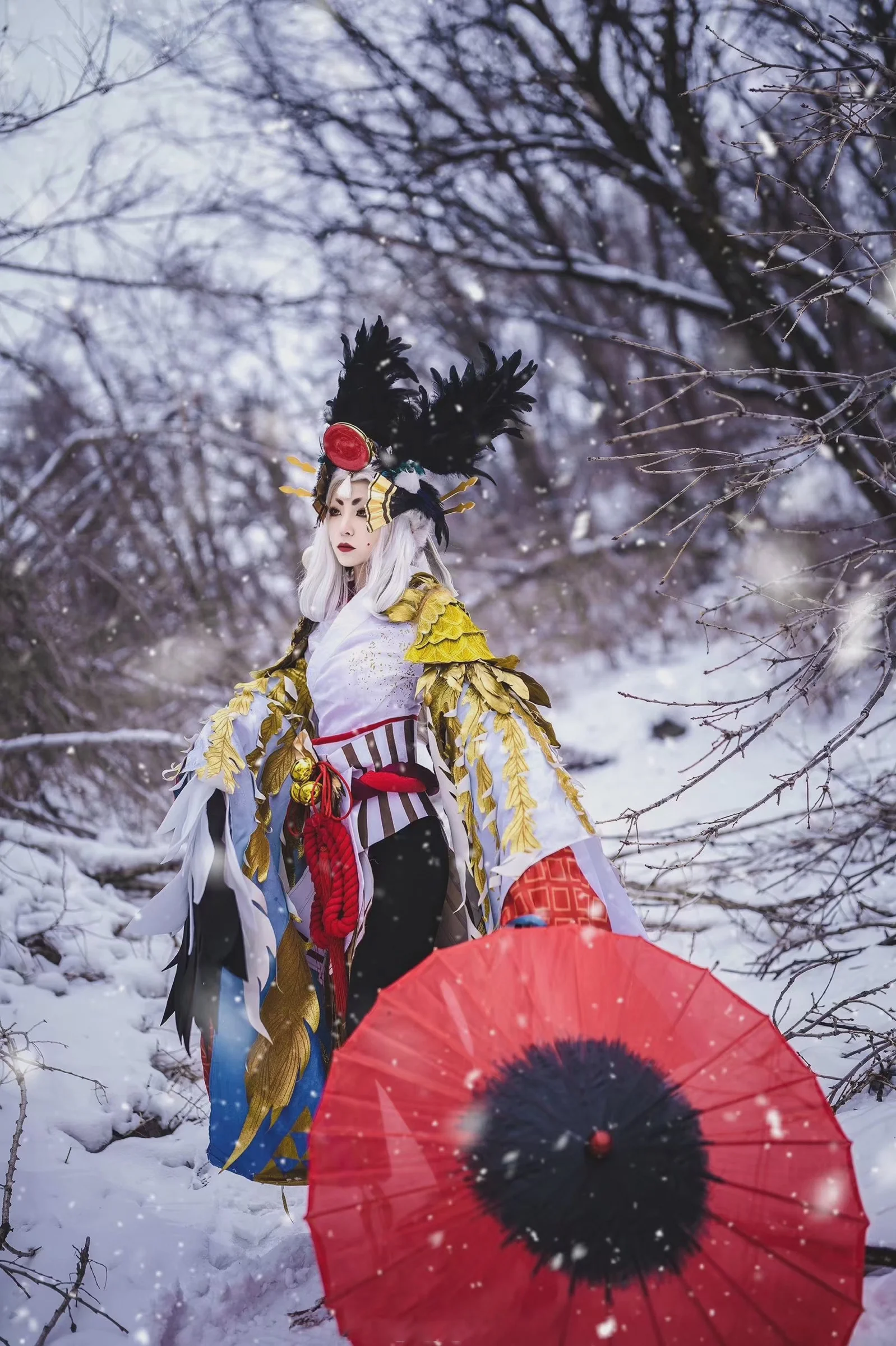《阴阳师》姑获鸟COS写真