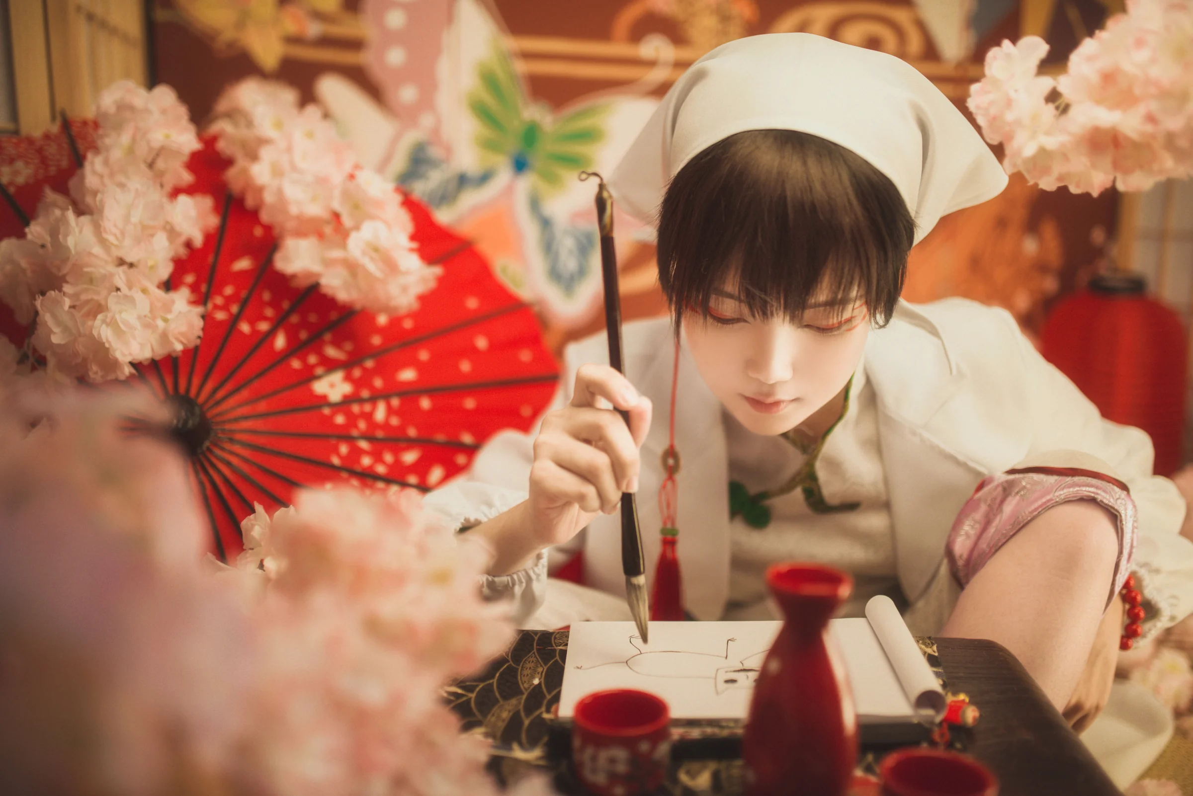 鬼灯的冷彻 白泽COS写真