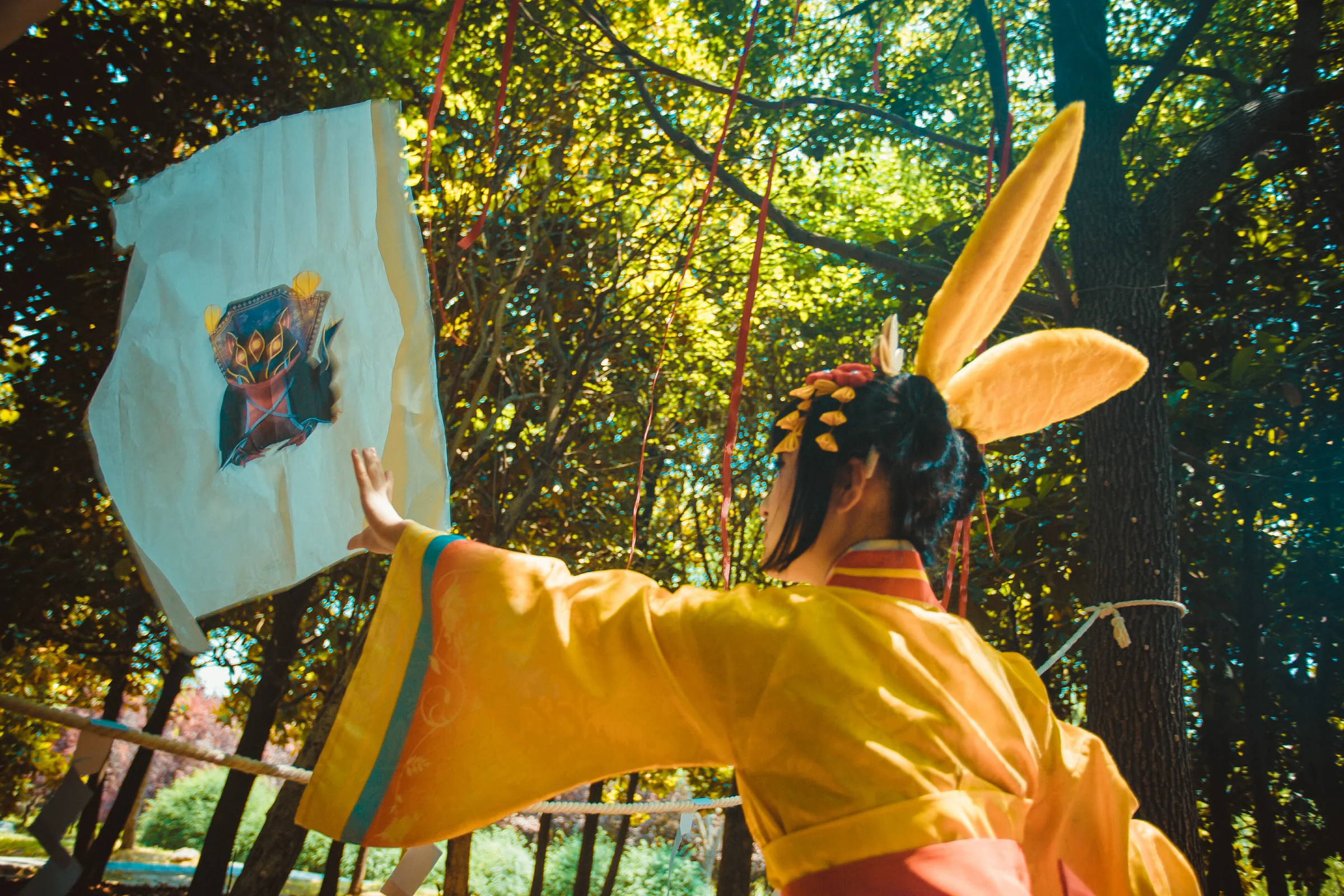 阴阳师山兔山蛙COS写真