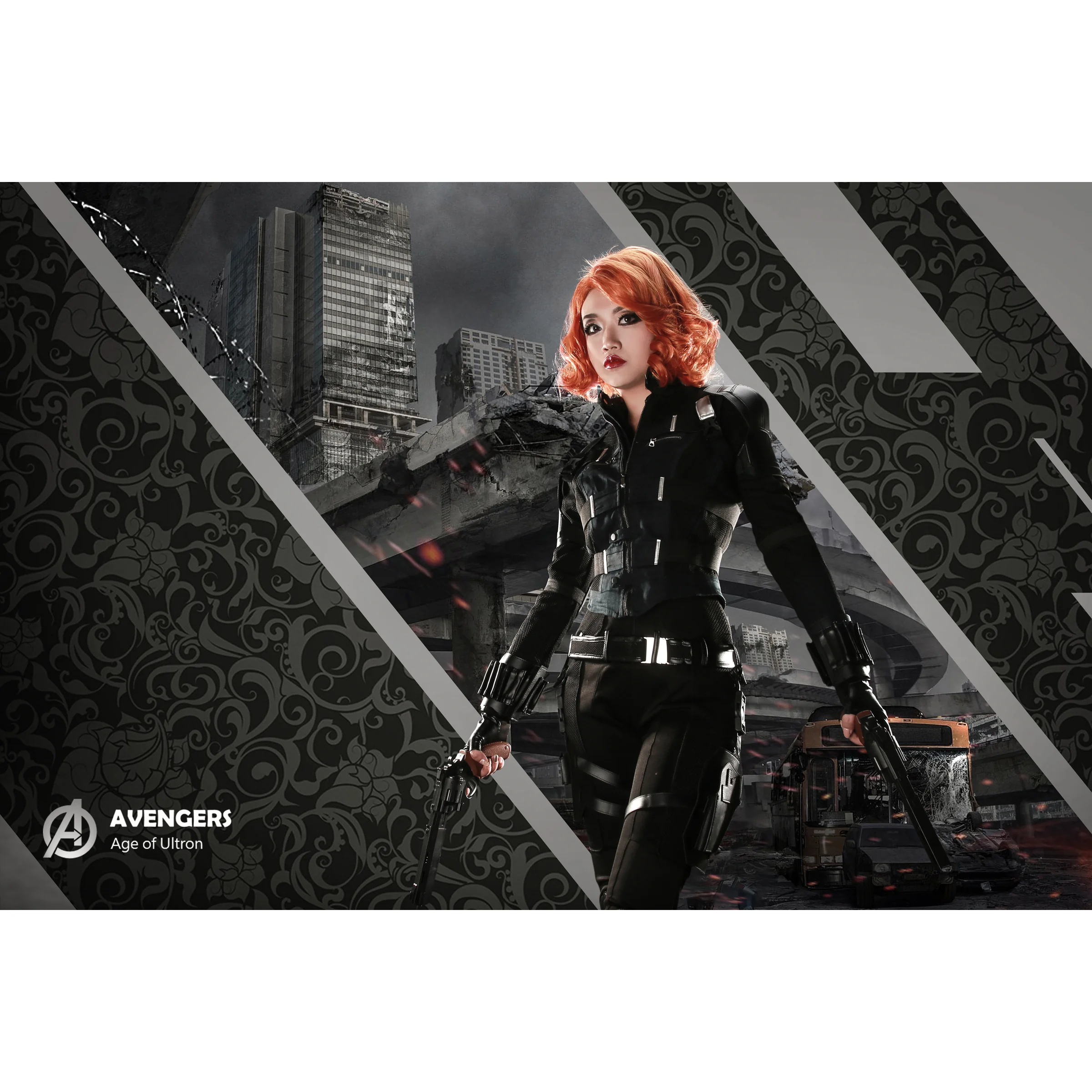 黑寡妇 black widow COS写真