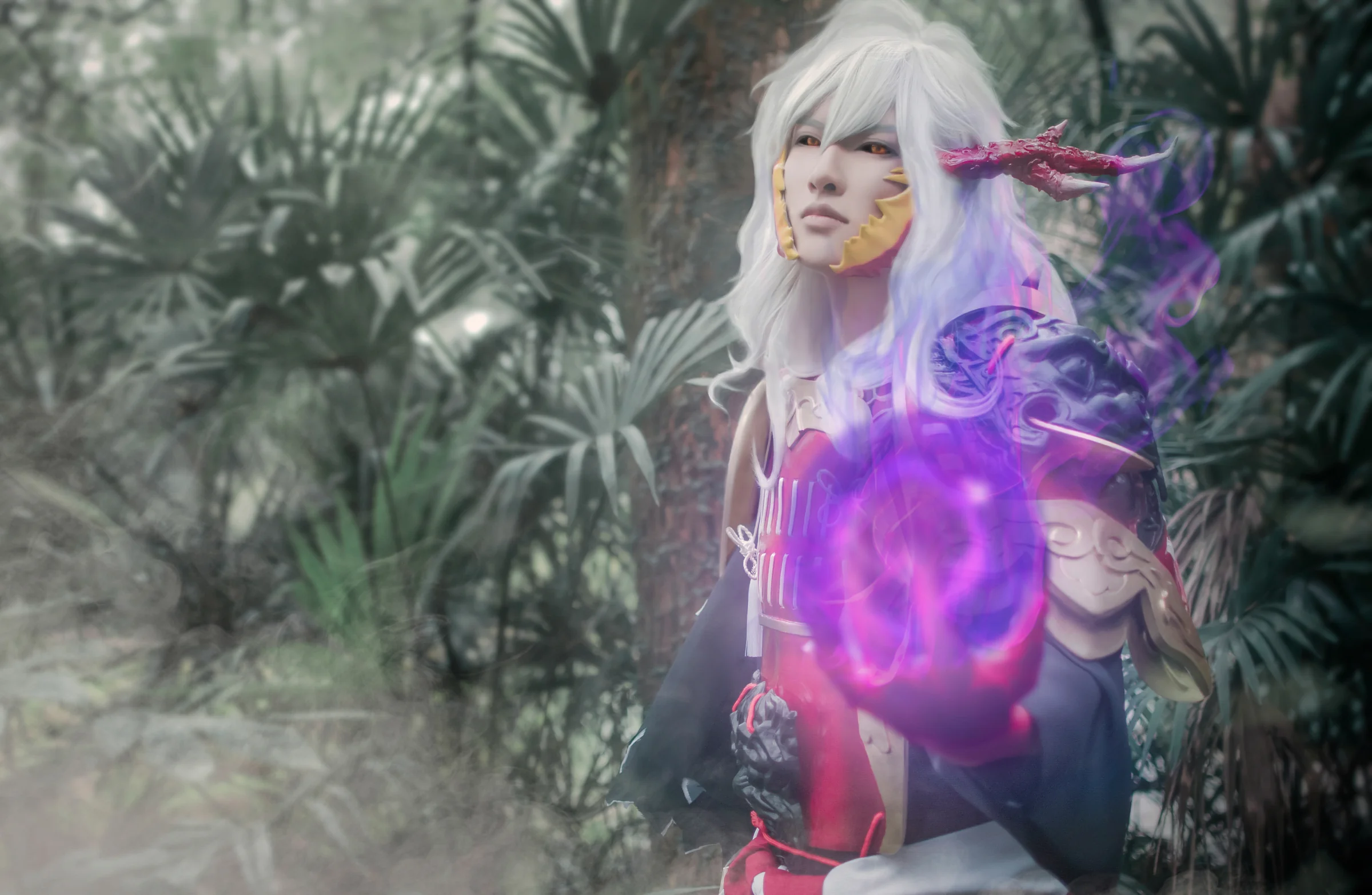 阴阳师萤草茨木童子COS写真