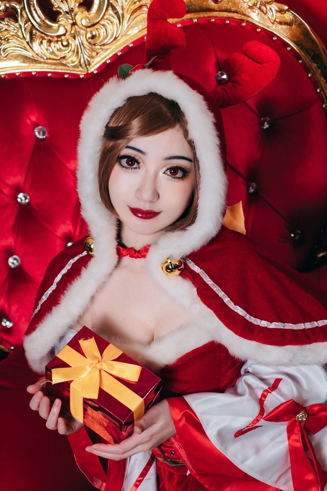 《王者荣耀》貂蝉圣诞恋歌COS写真