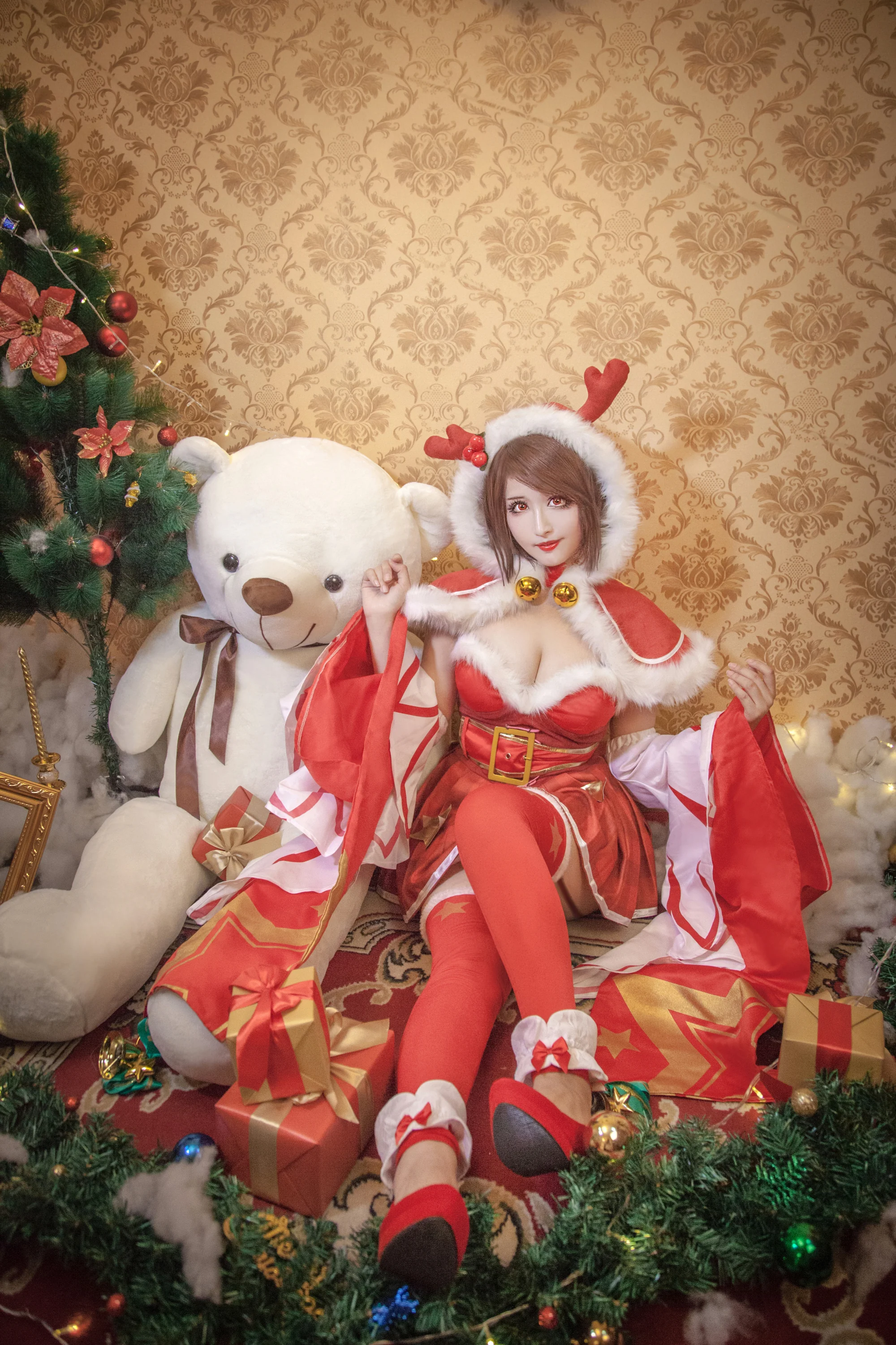 王者荣耀貂蝉圣诞恋歌皮肤COS写真