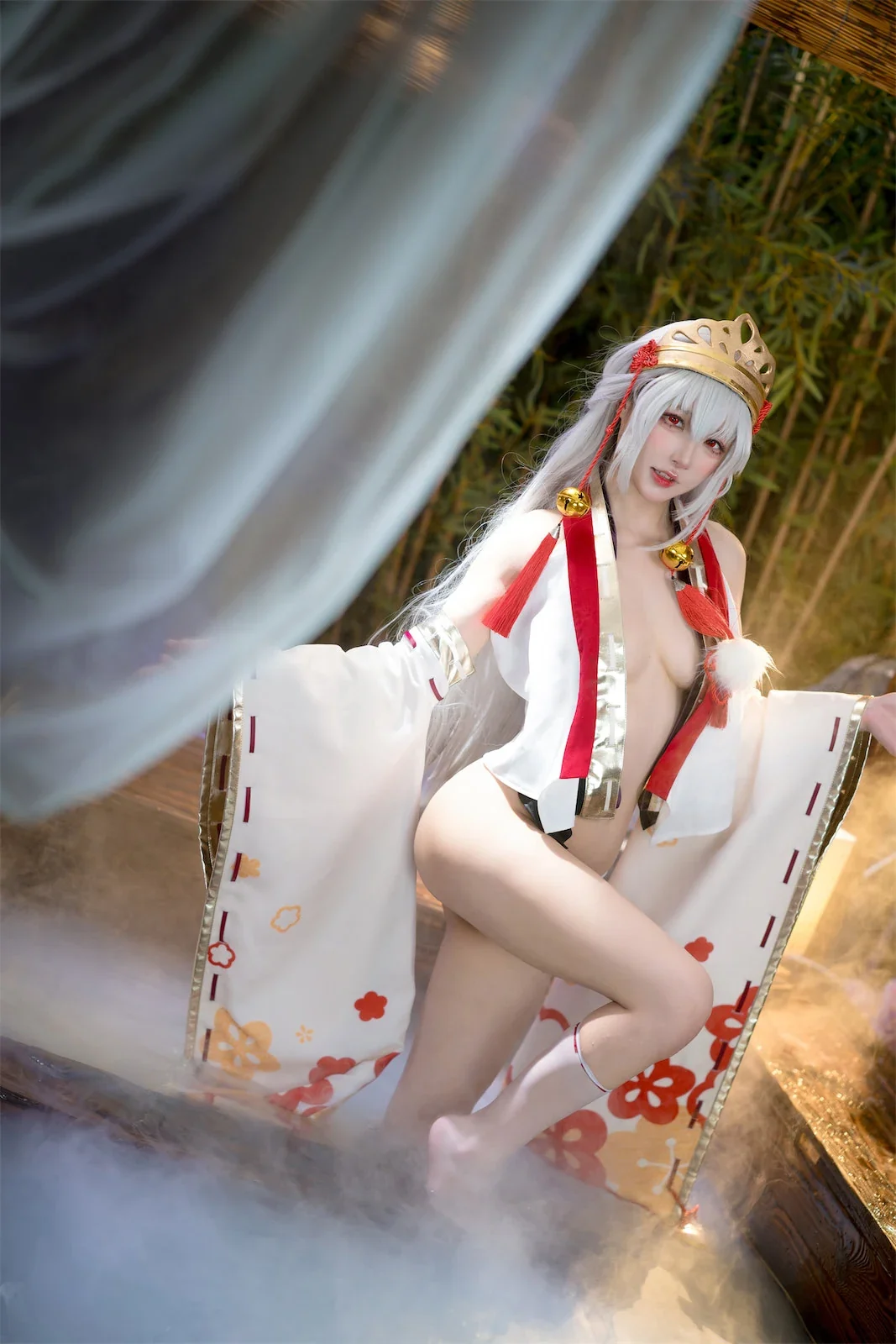 阿包也是兔娘 – 巫女浴池｜高清图片集