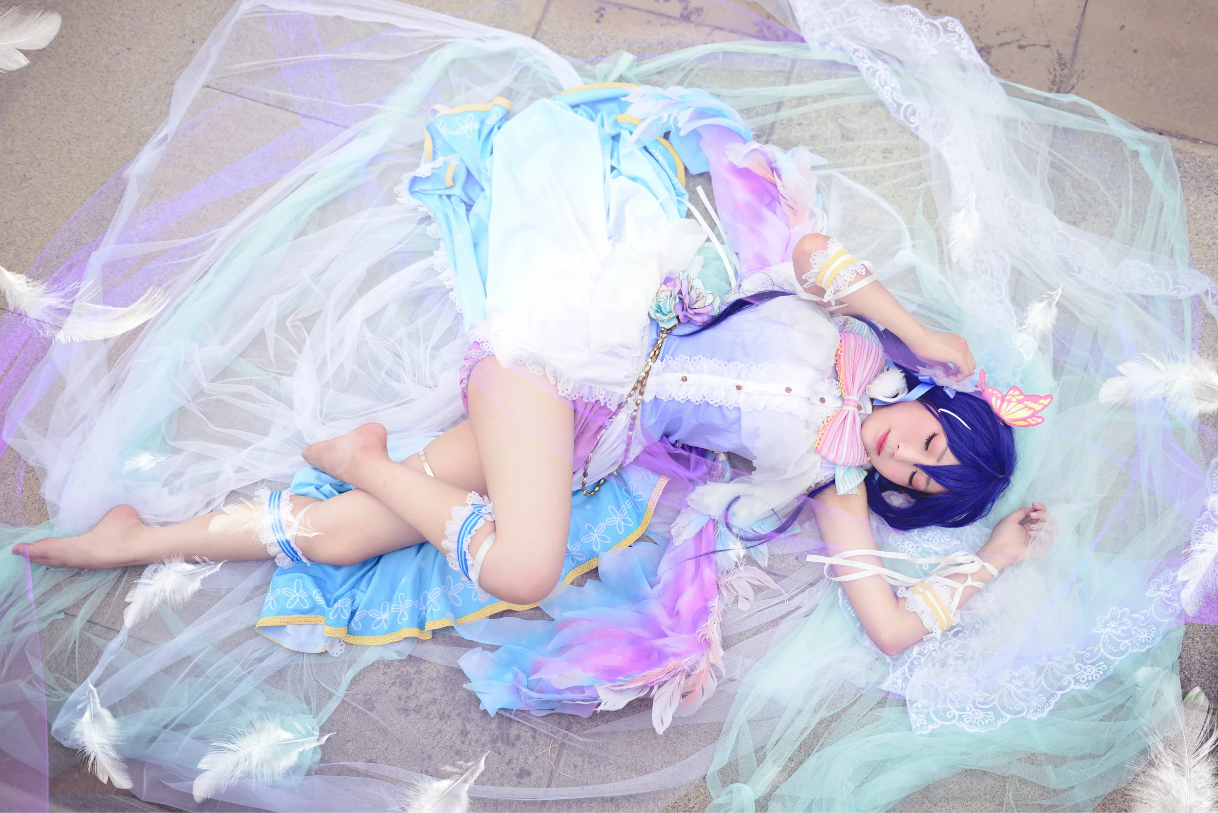 Love Live！白色情人节 园田海未COS写真