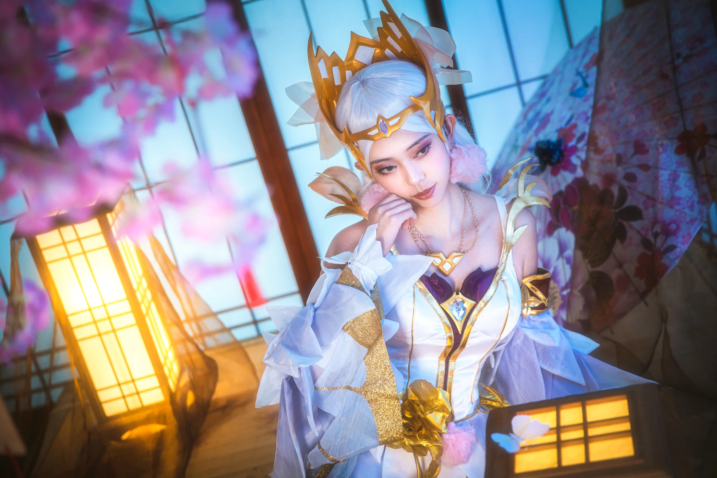 【COS写真正片】王者荣耀·貂蝉·金色仲夏夜之梦