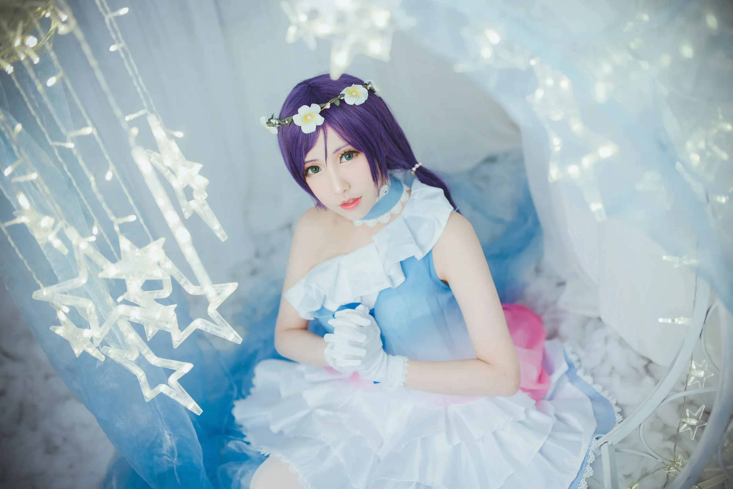 TYA事务所 lovelive 蓝纱打歌服东条希 COS写真