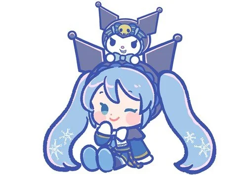 雪初音 x 三丽鸥 酷洛米 ​​​联动图 Day（昼）& Night（夜） ​​​​｜高清图片集