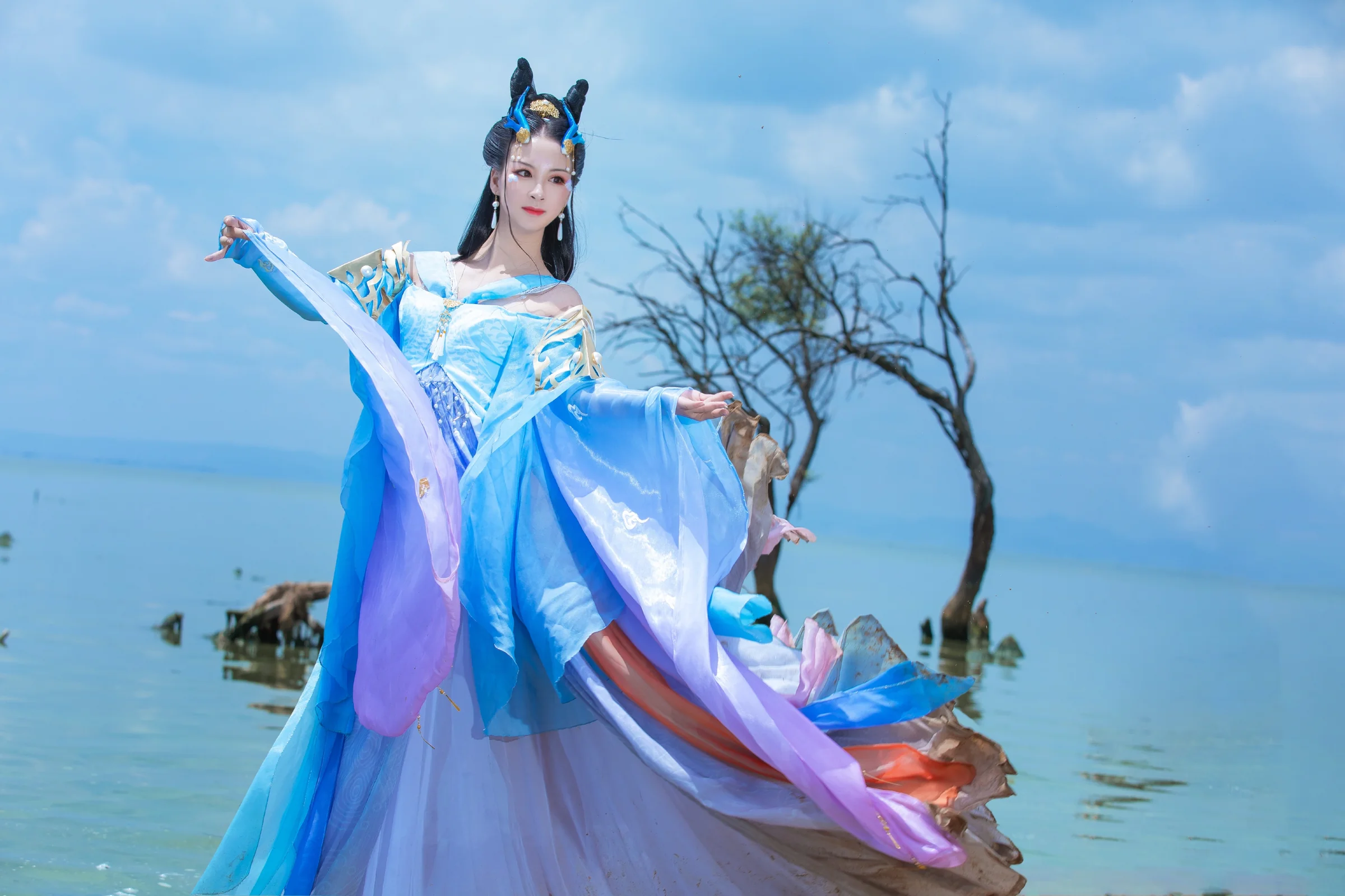 【COS写真正片/瑶音】天涯明月刀·画龙致雨