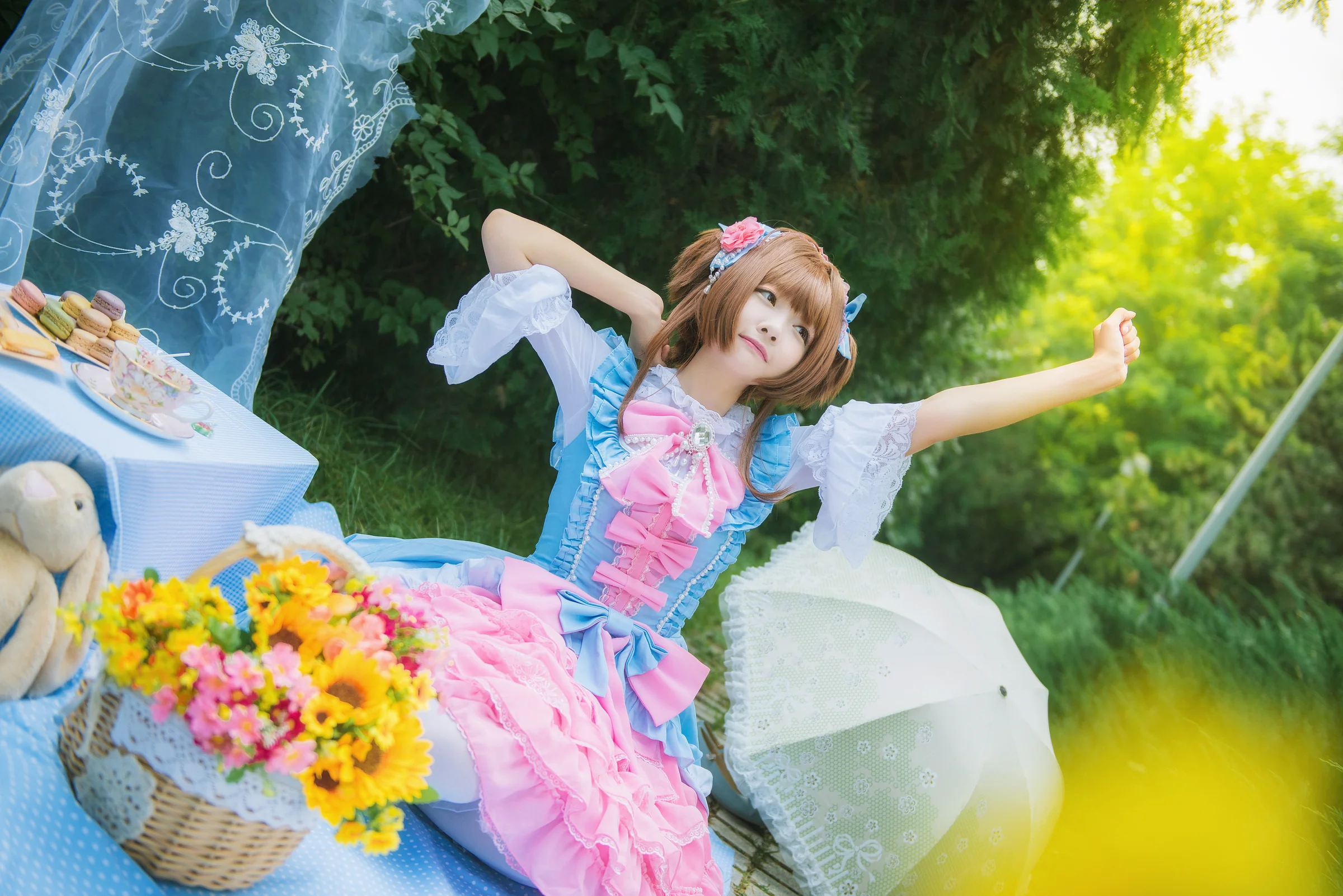 魔卡少女樱 小樱下午茶COS写真
