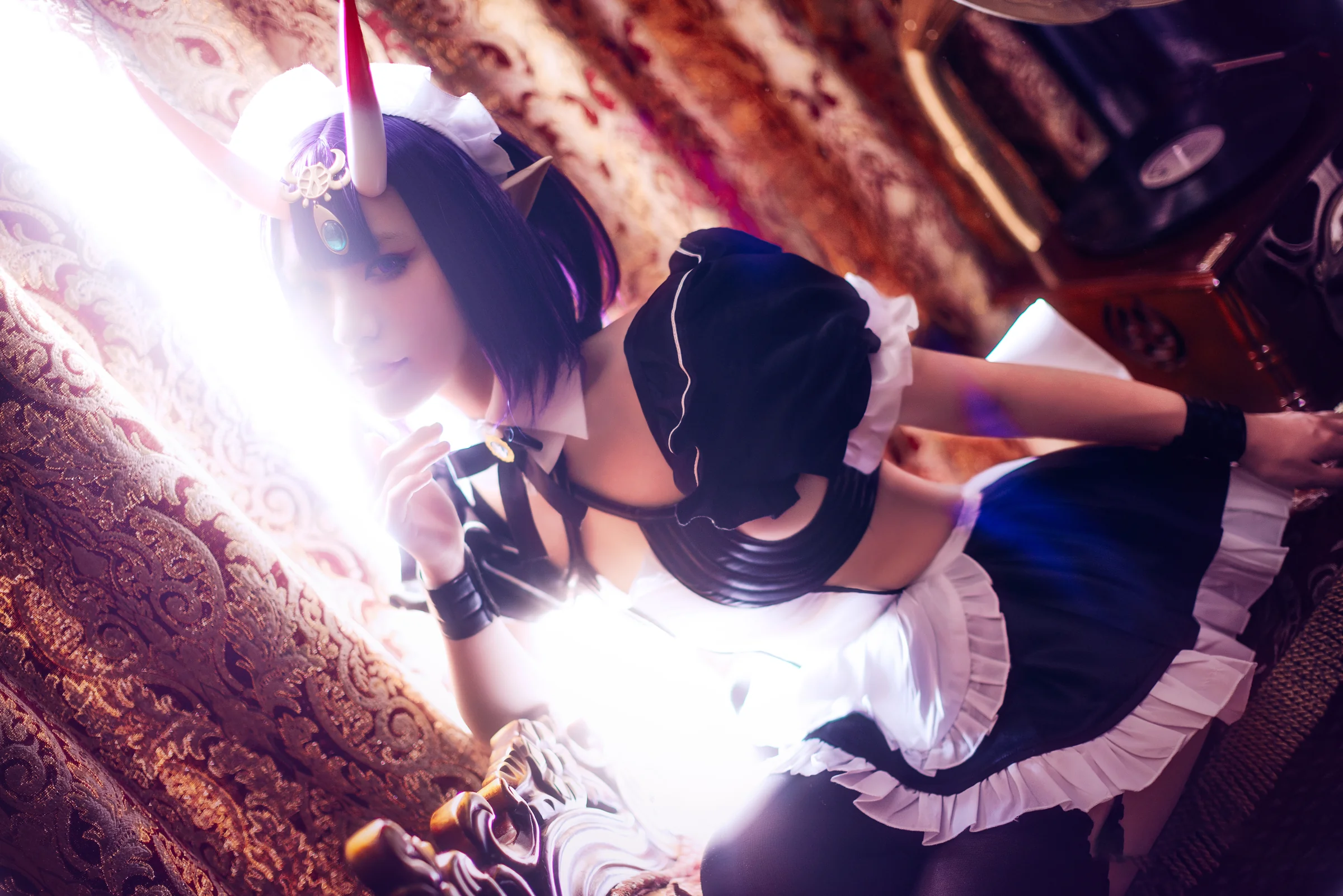 fate/grand order 酒吞童子女仆COS写真