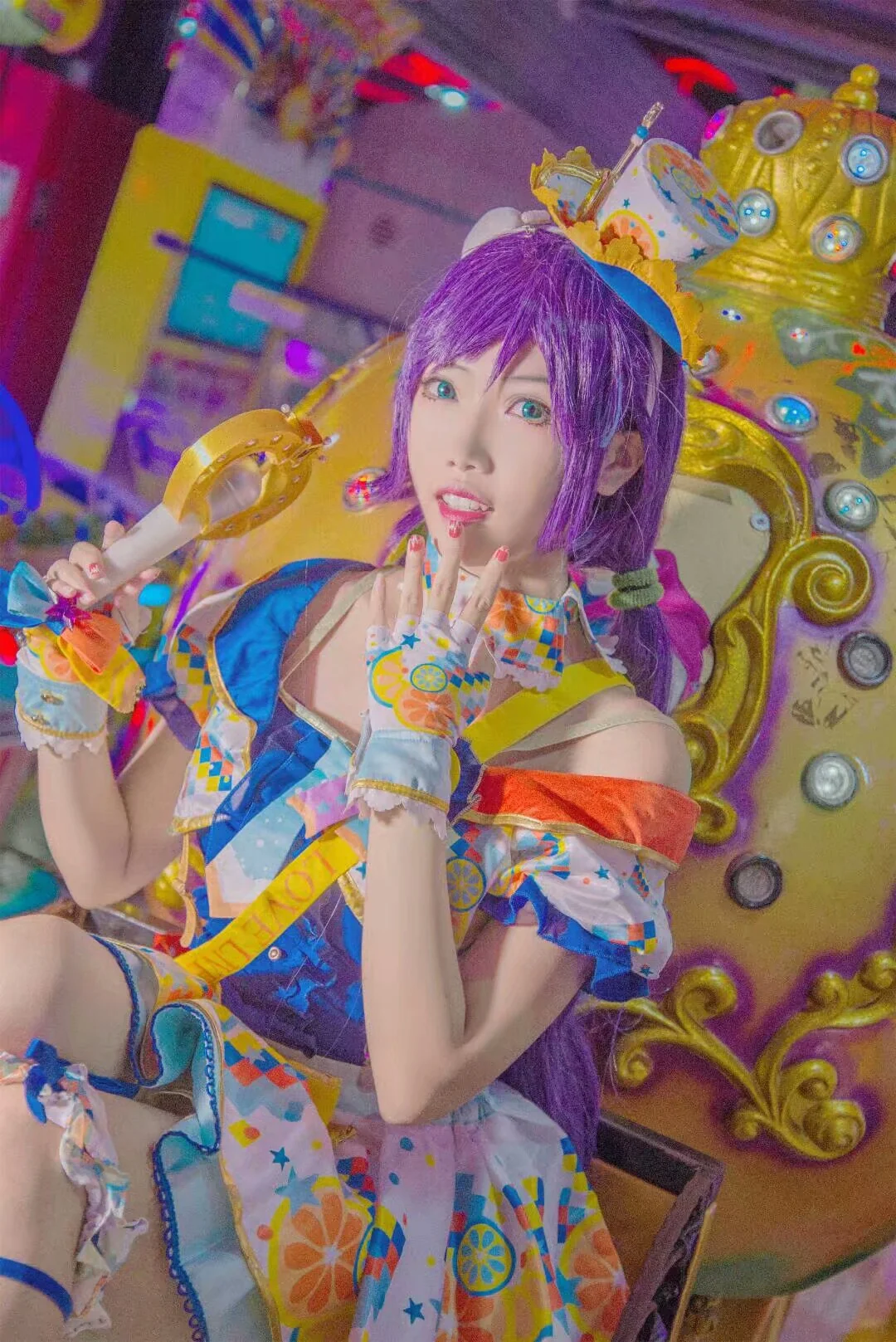 东条希COS写真 来和咱家一起成为偶像吧