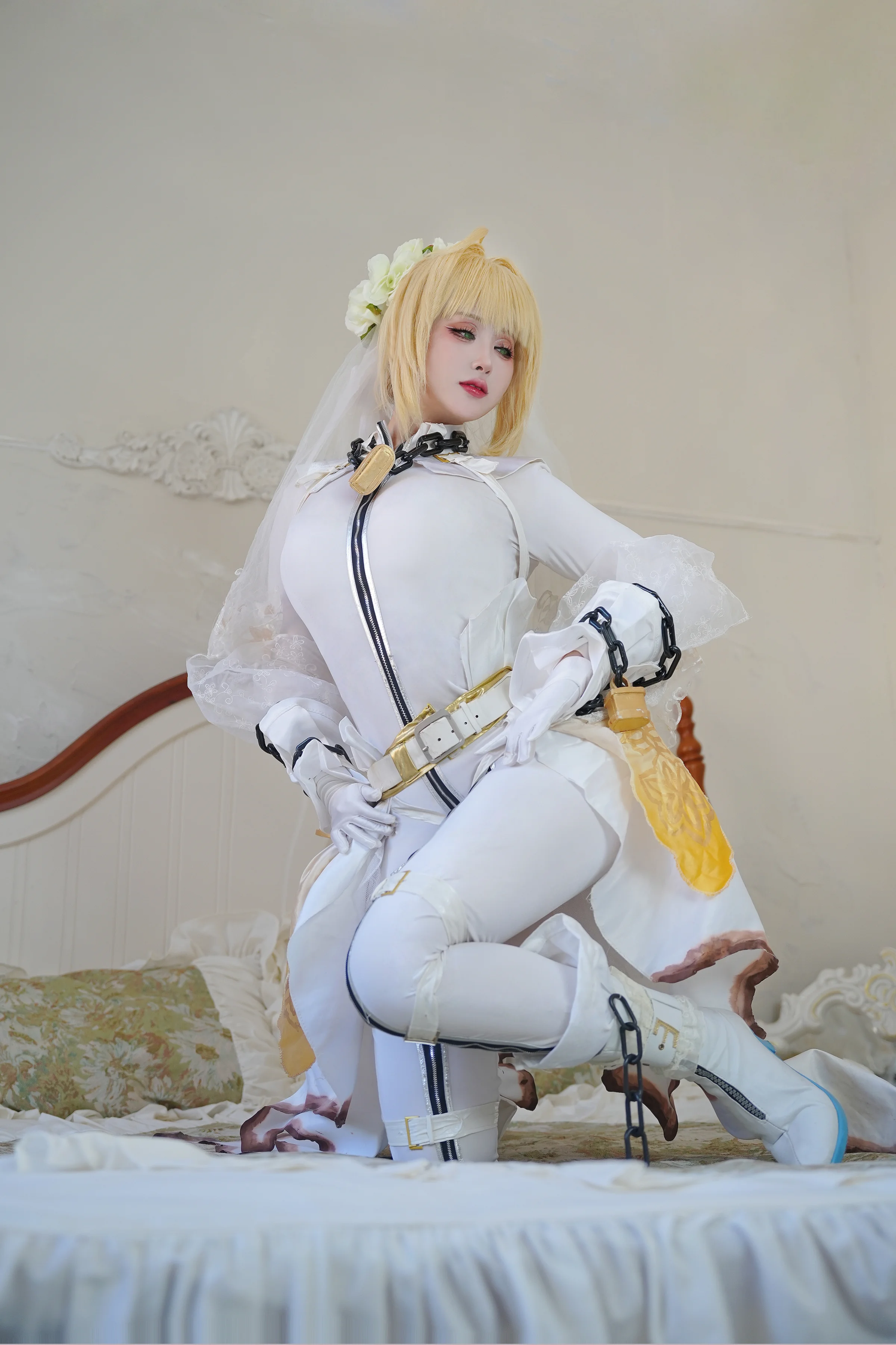 fate/grandorder 尼禄花嫁COS写真
