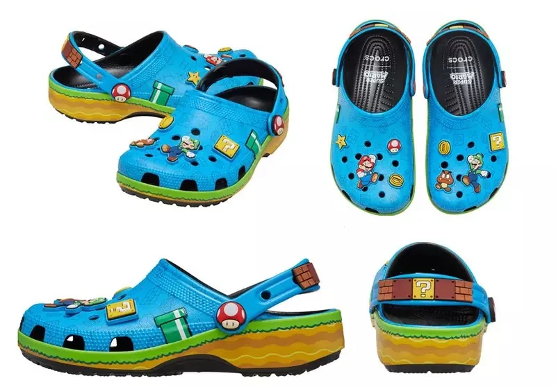 強強聯手《超級瑪利歐xCrocs》推出以「瑪莉歐」、「碧姬公主」、「耀西」、「庫巴」為主題的個性鞋款｜高清图片集