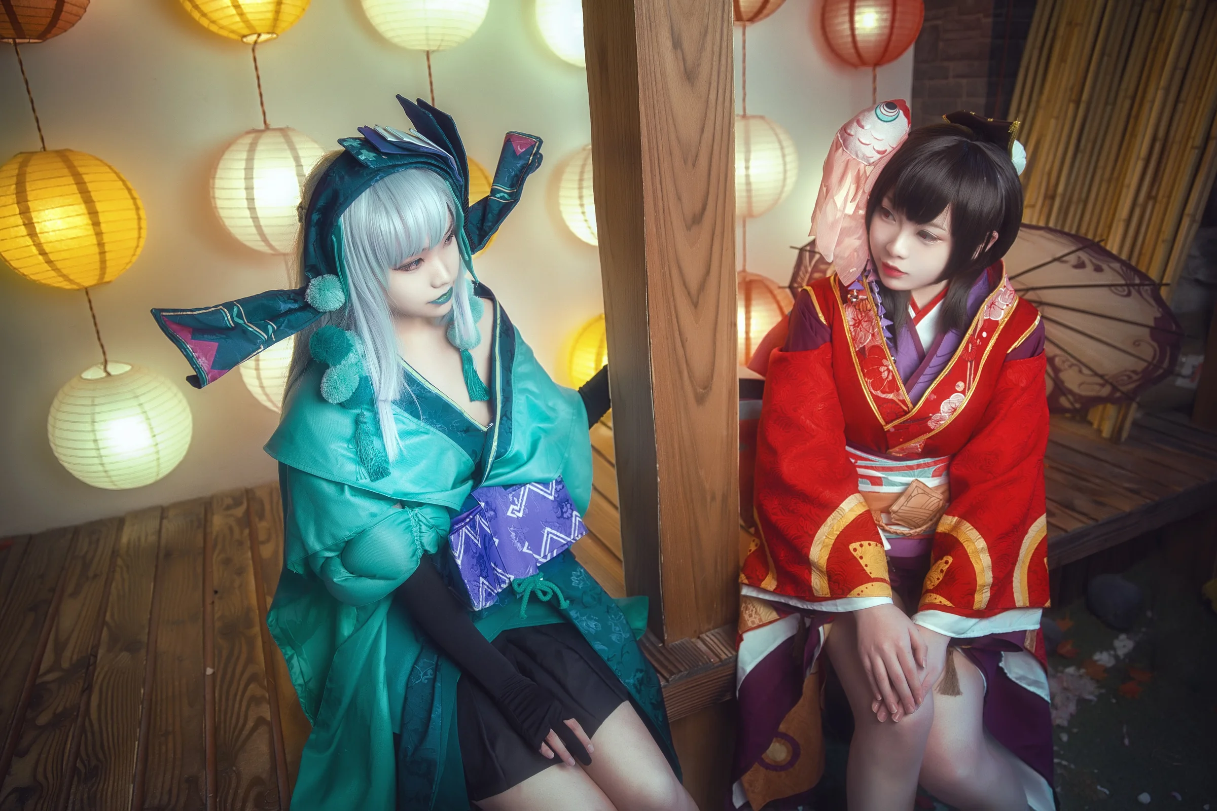阴阳师神乐COS写真，最喜欢的神乐妹子