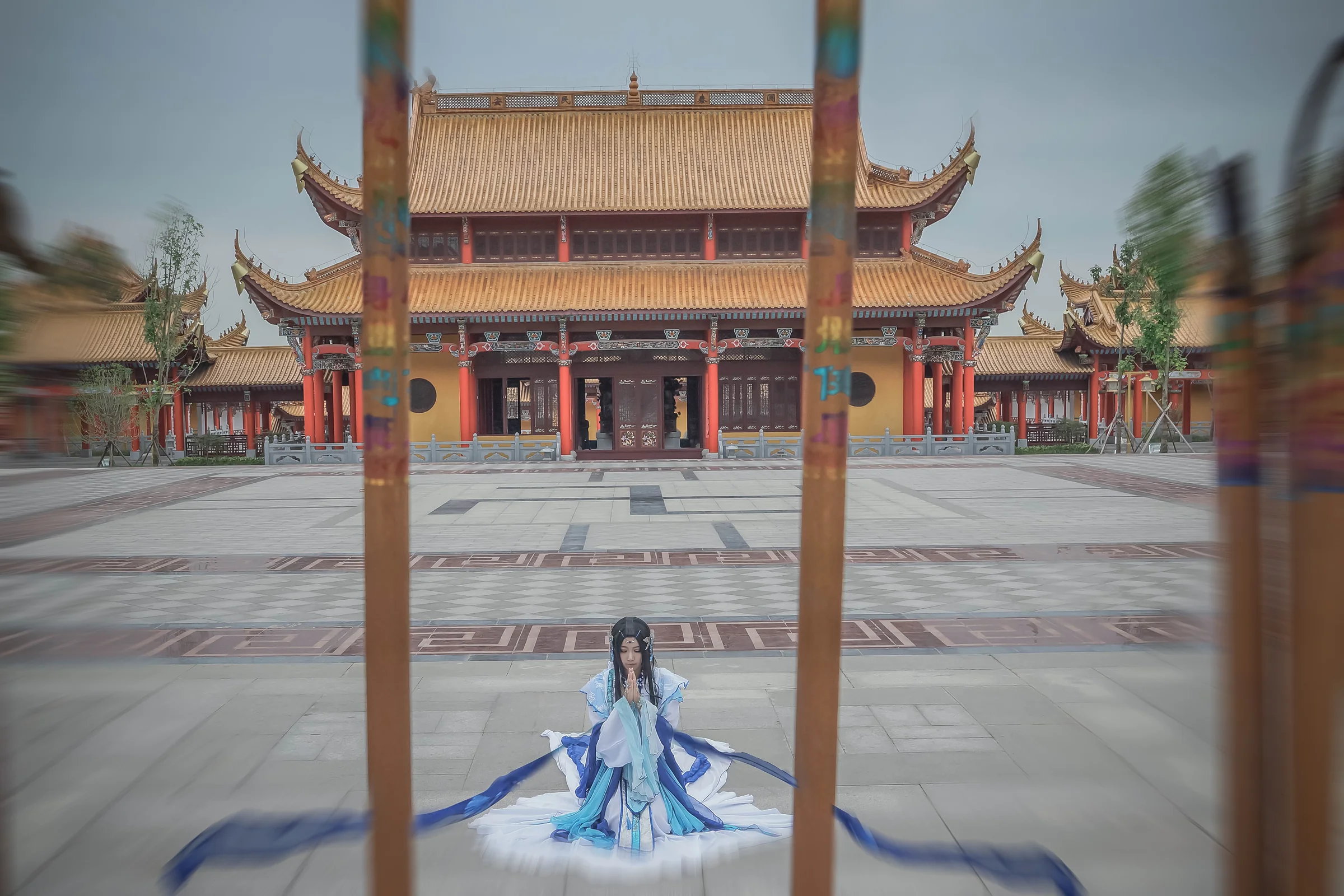 梅花兰花拟人COS写真-溯回